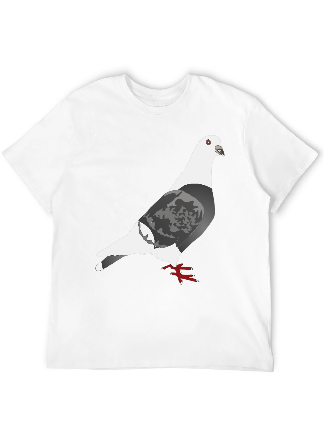 Black Pigeon Graphic Tee - Unique Bird Design Shirt view 12