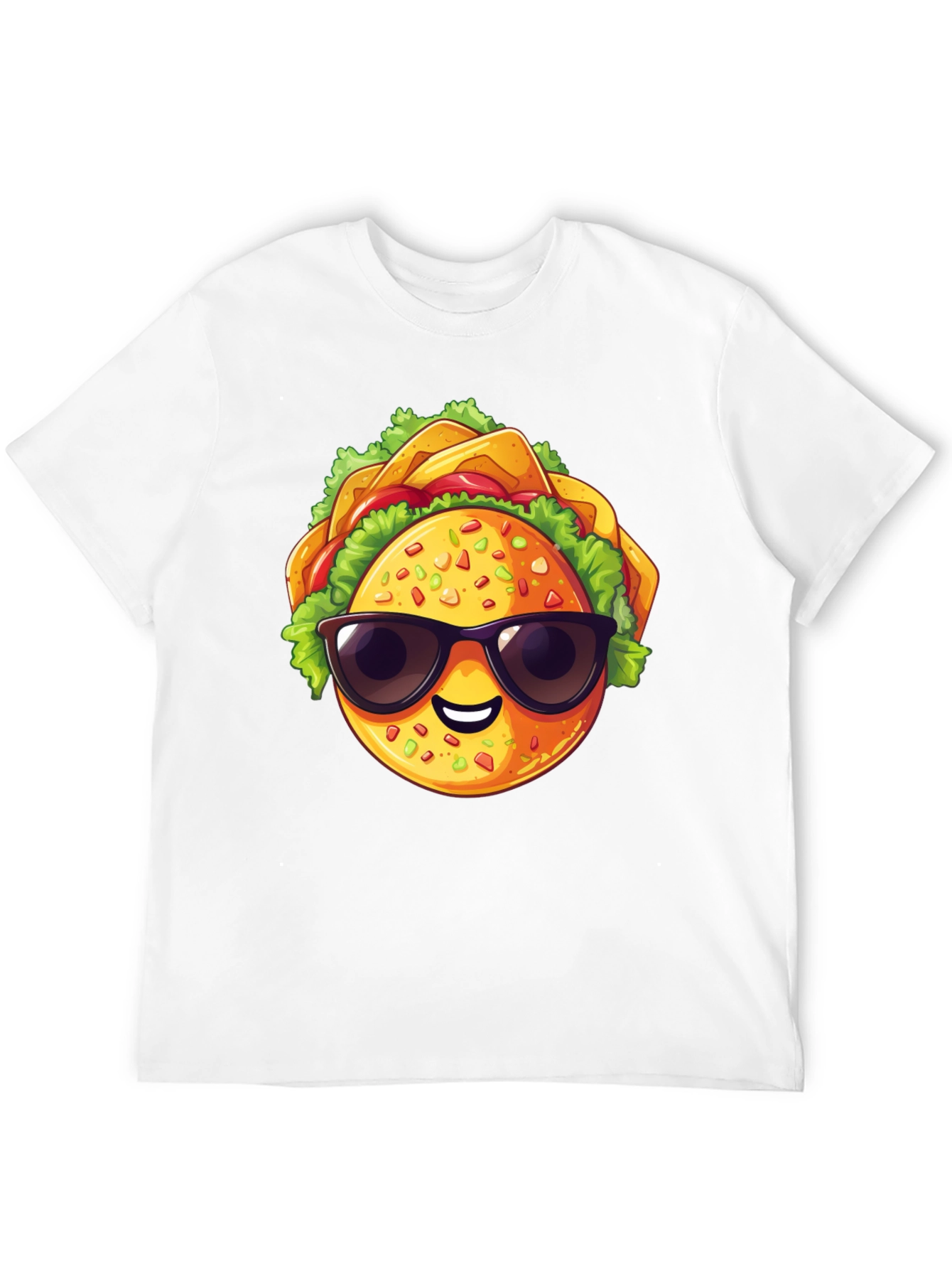 Black Cool Taco Graphic T-Shirt - Stylish Black Tee view 12
