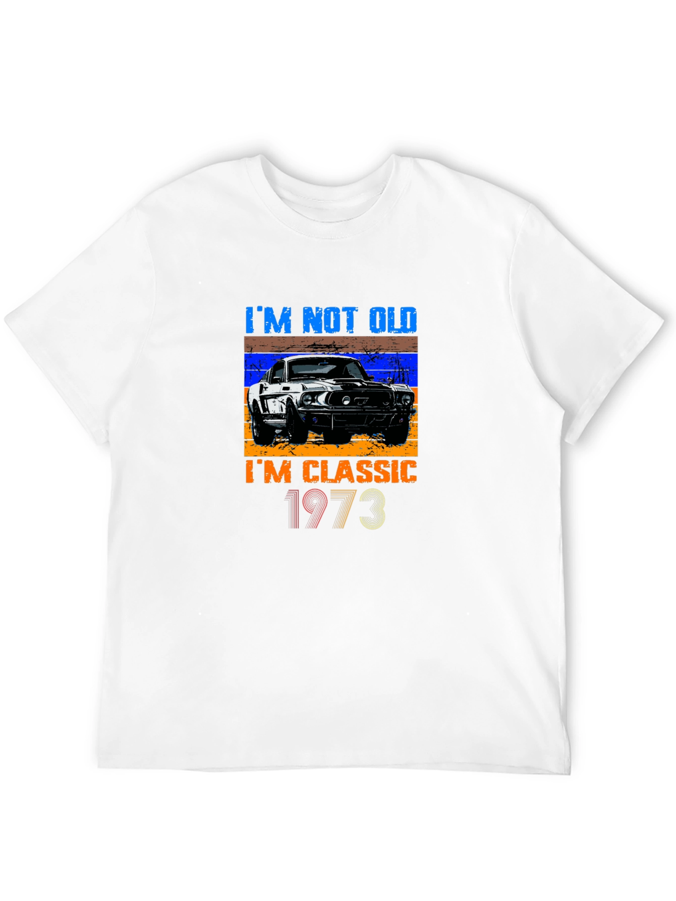 Black I'm Not Old, I'm Classic 1973 Black T-Shirt view 12