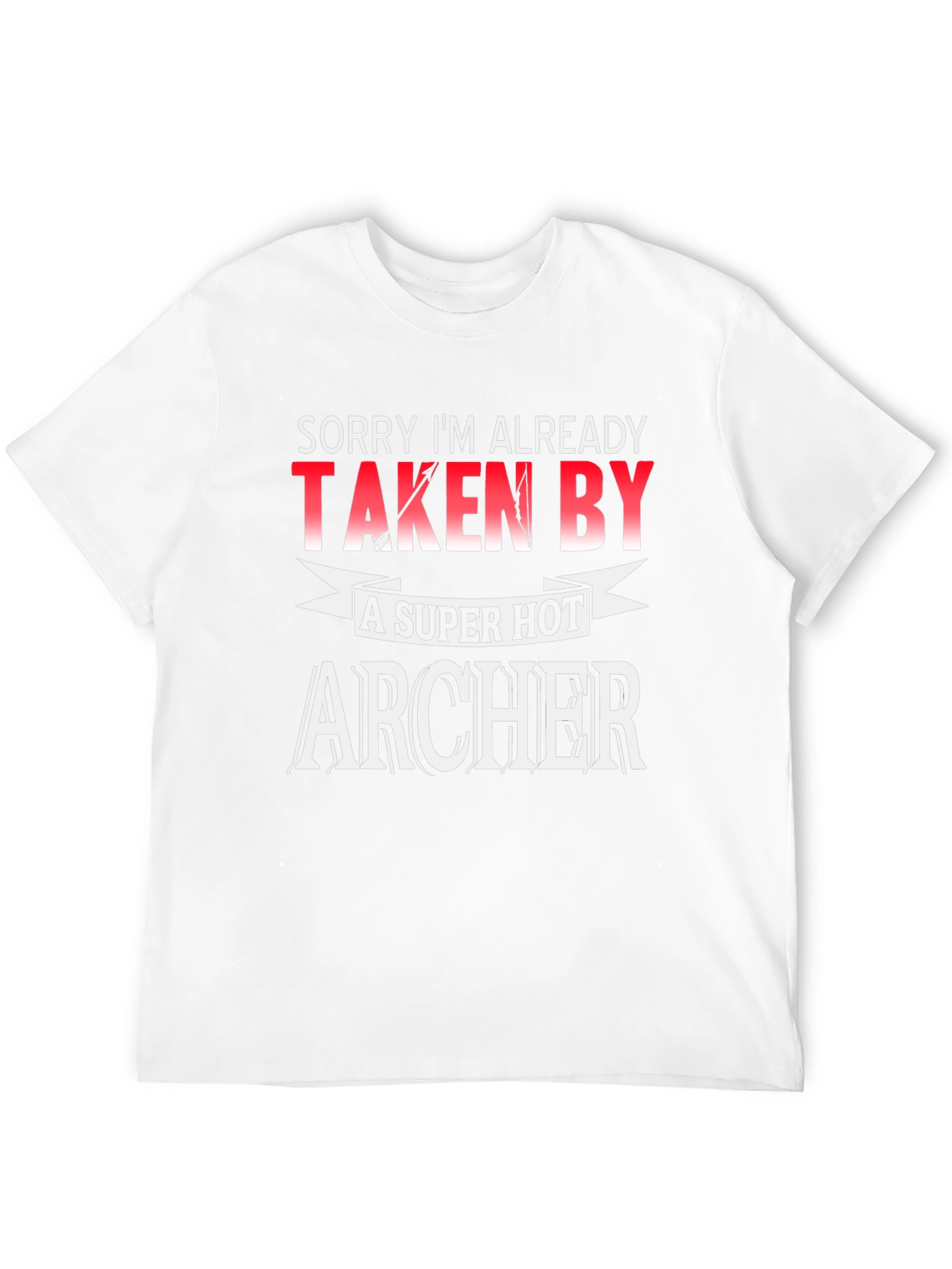 Black Taken By Super Hot Archer Funny Graphic T-Shirt view 12