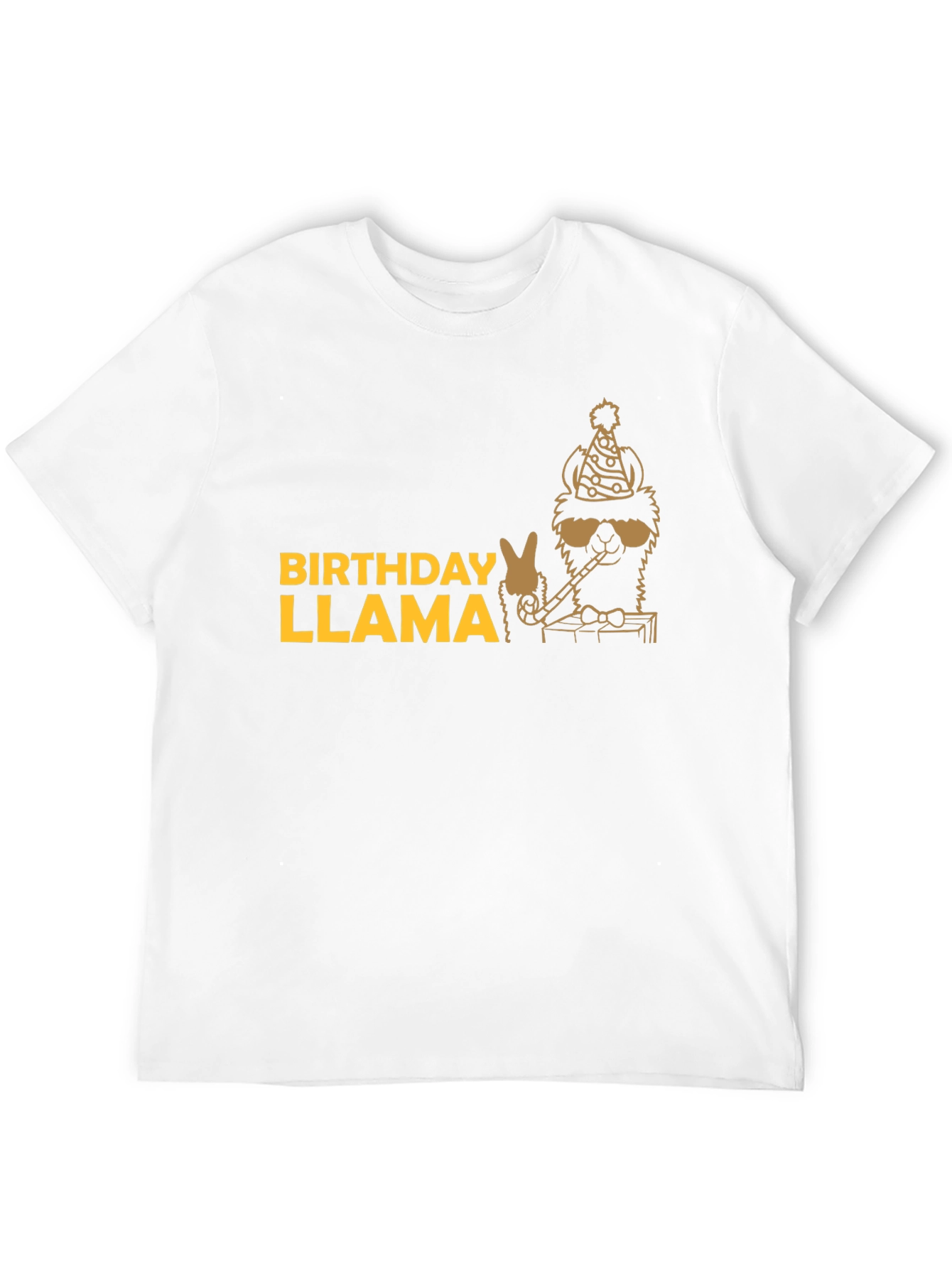 Black Birthday Llama T-Shirt - Party Animal Tee view 12