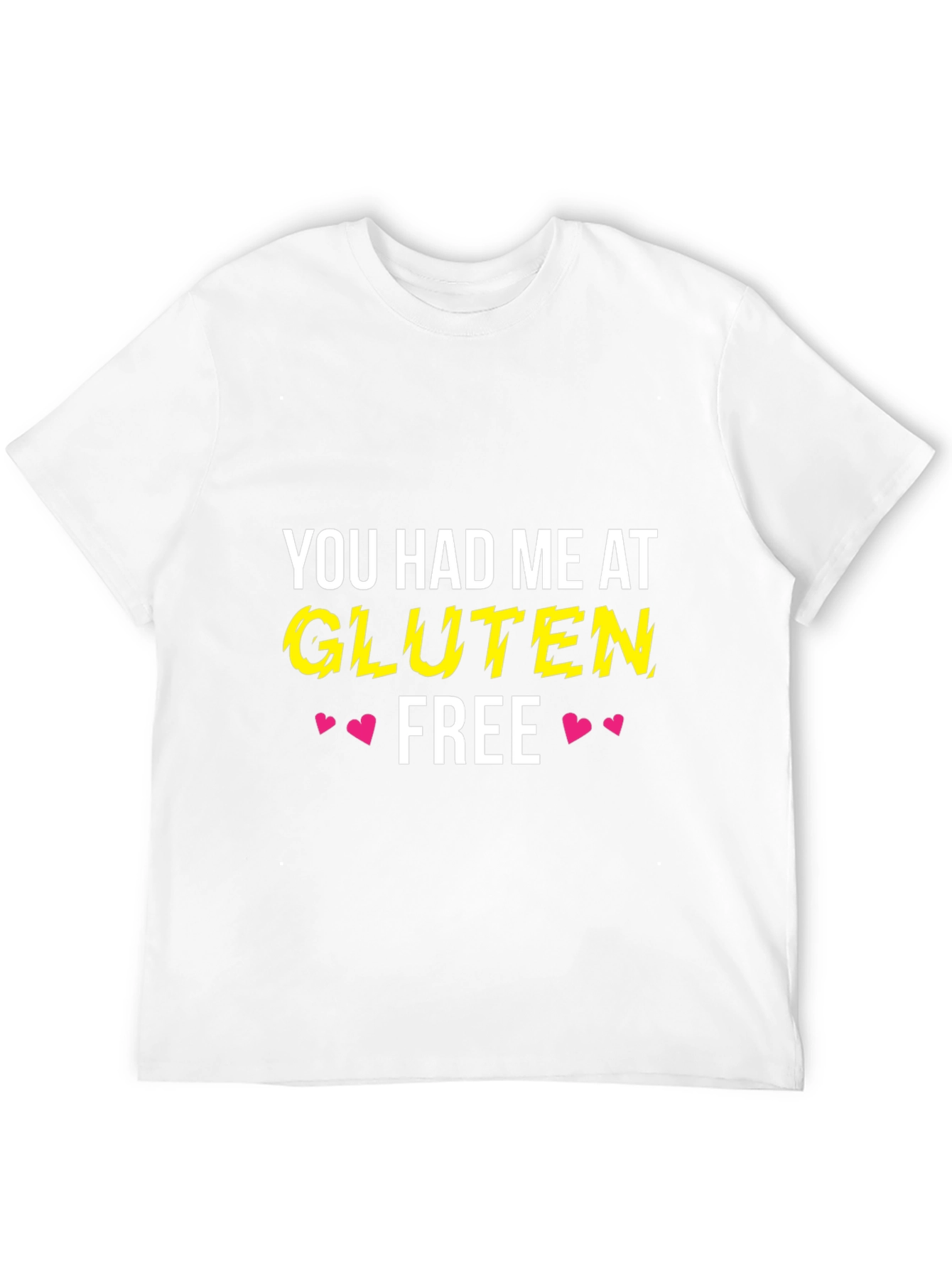 Black Gluten Free T-Shirt - You Had Me At... Funny Tee view 12