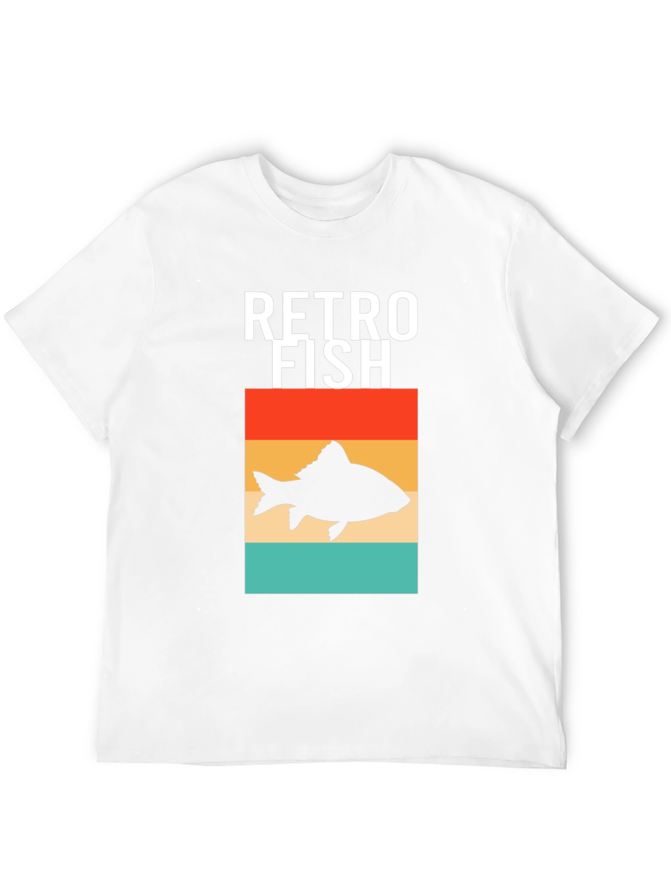 Black Retro Fish Graphic Tee - Stylish Men's Black T-Shirt view 12