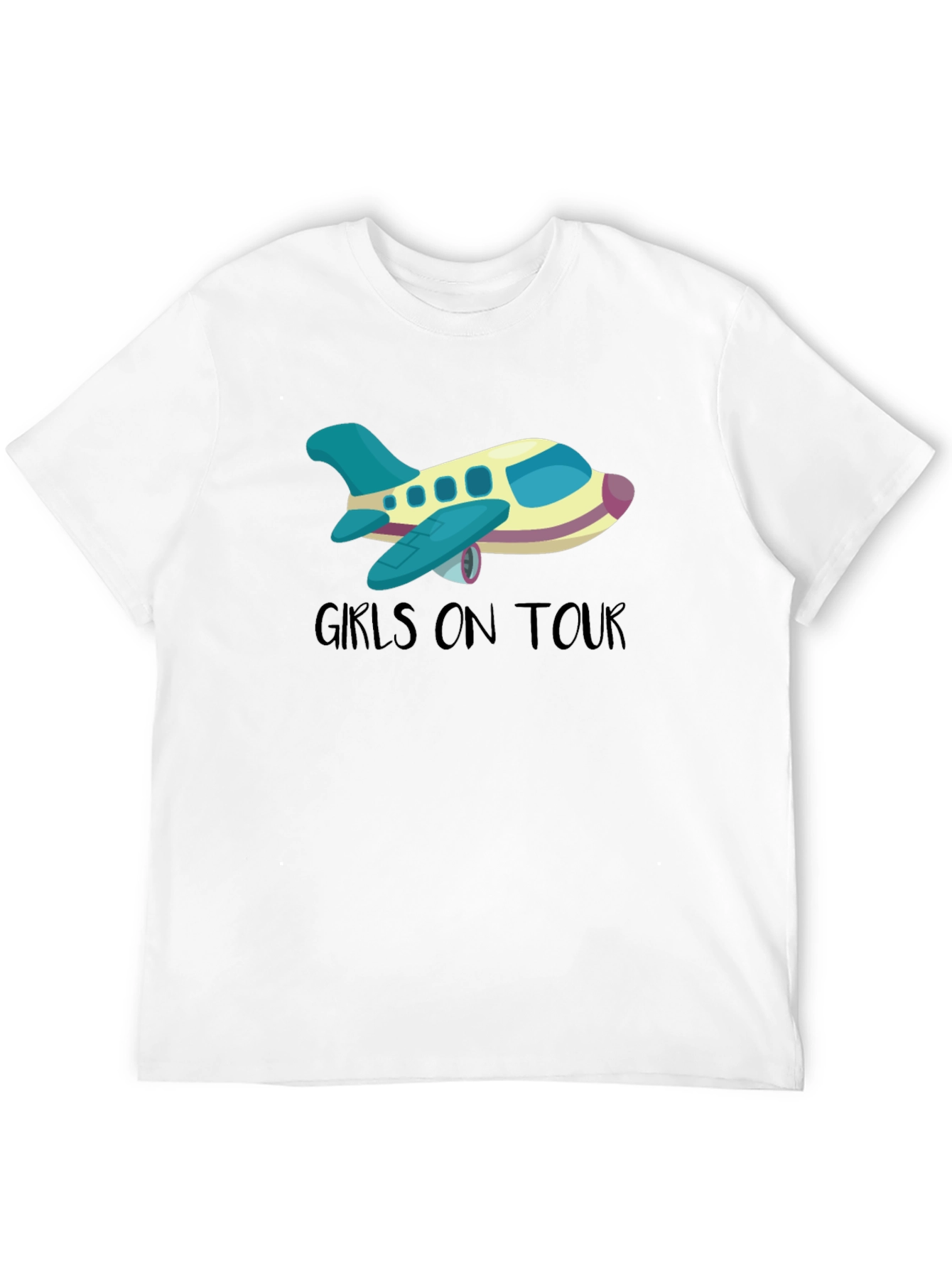 Black Girls On Tour T-Shirt - Airplane Design view 12