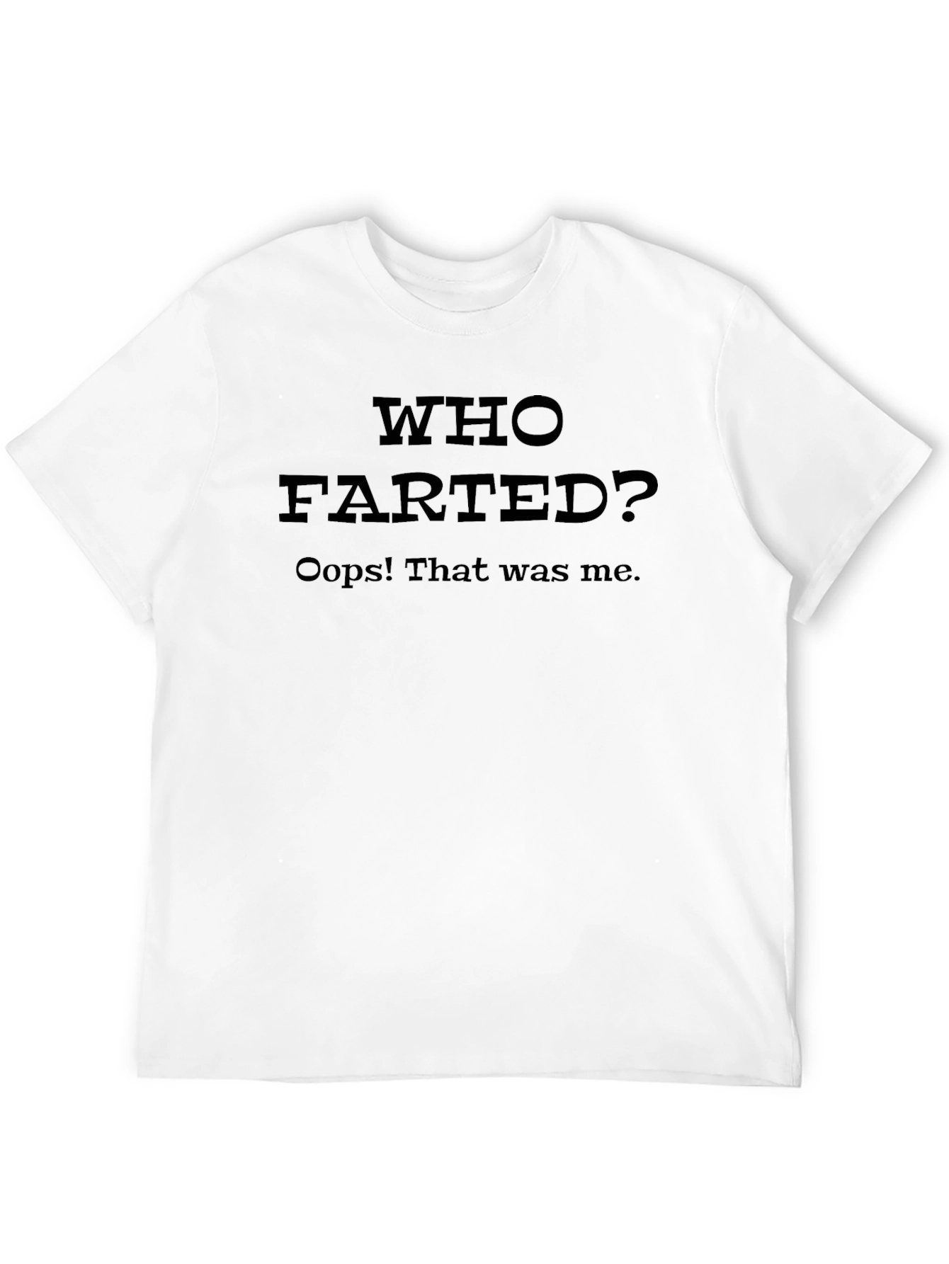 Black Who Farted? Graphic T-Shirt - Funny Men's Tee view 12