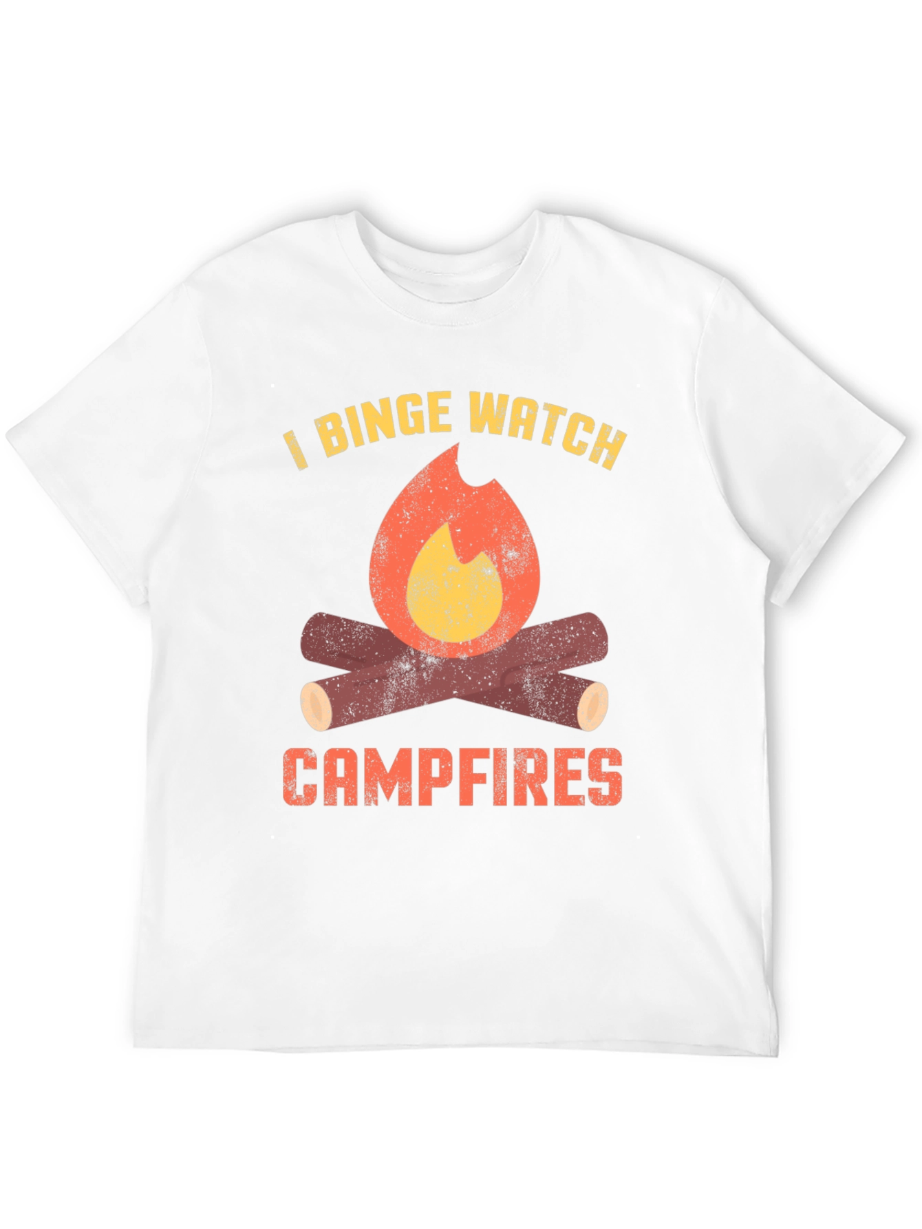 Black I Binge Watch Campfires Graphic Tee view 12