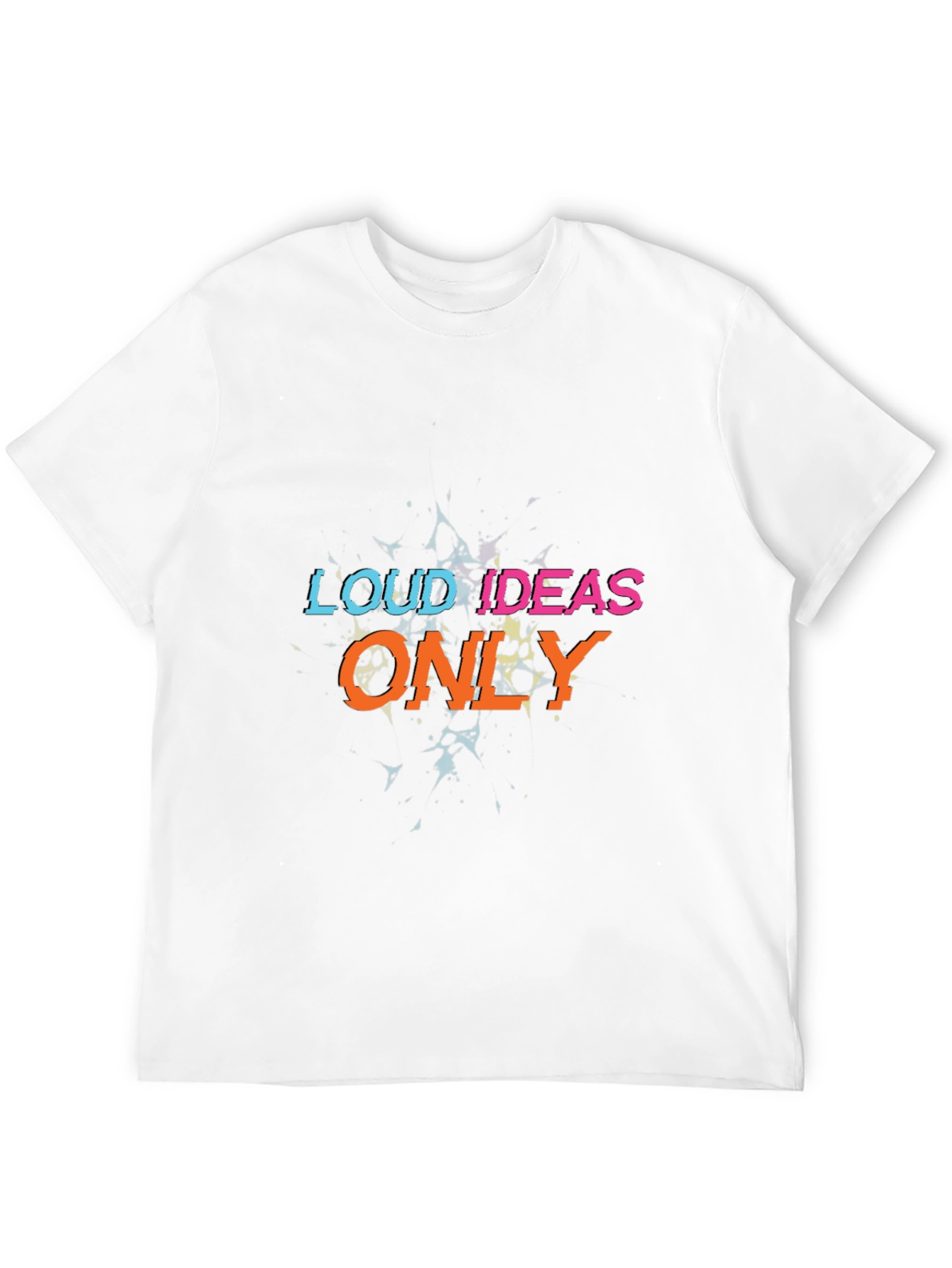 Black Loud Ideas Only Graphic Tee - Black view 12