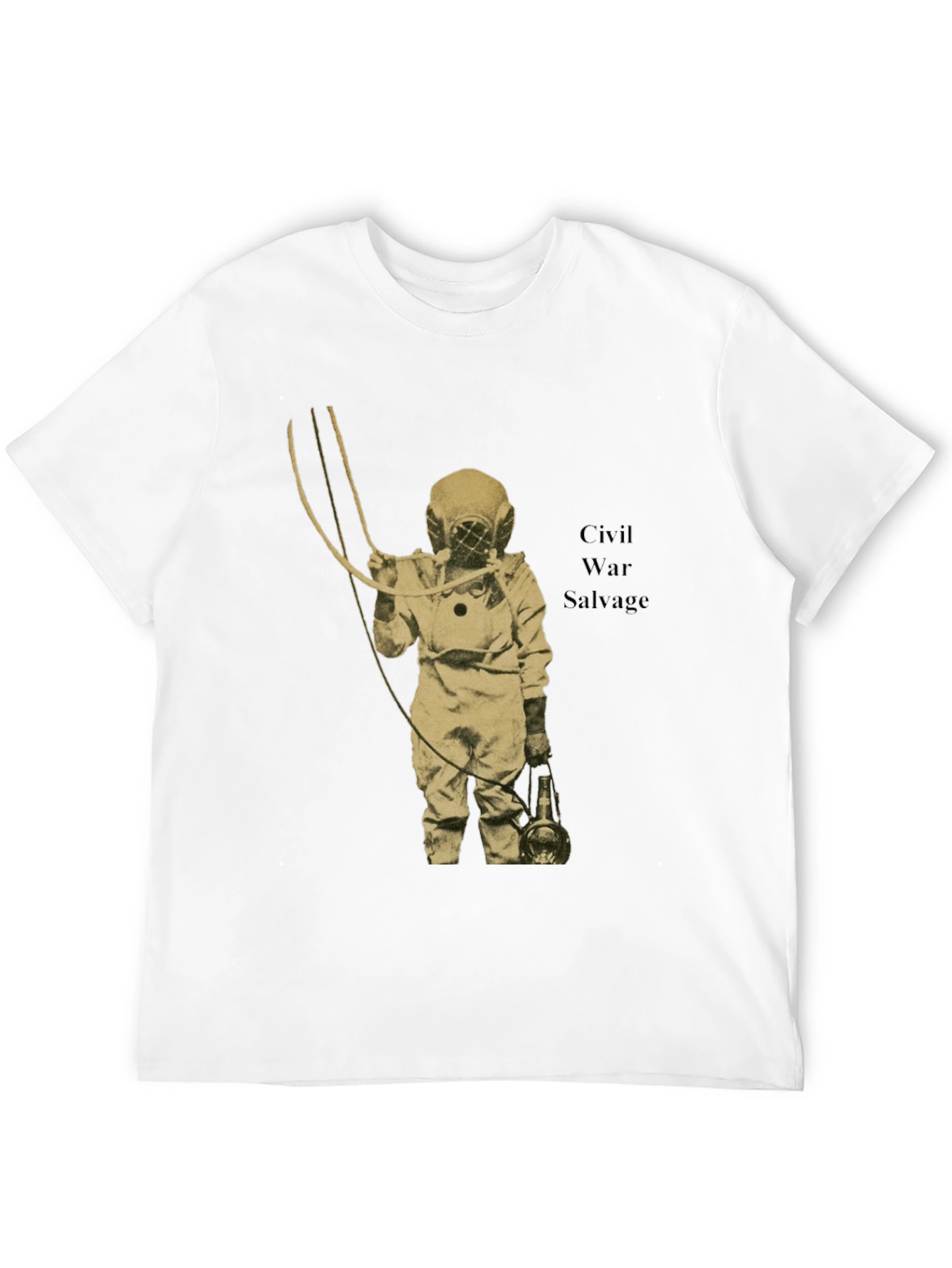 Black Civil War Salvage Diver Graphic Tee view 12