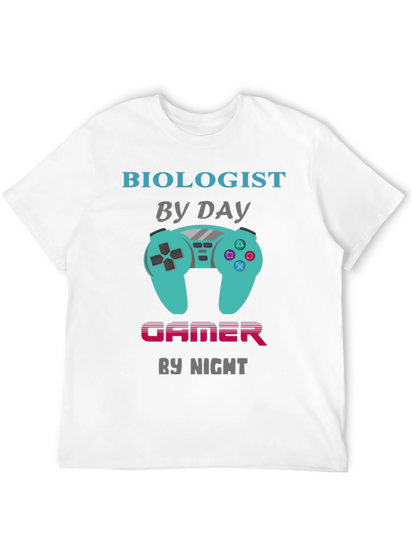 Black Biologist by Day Gamer by Night T-Shirt view 12