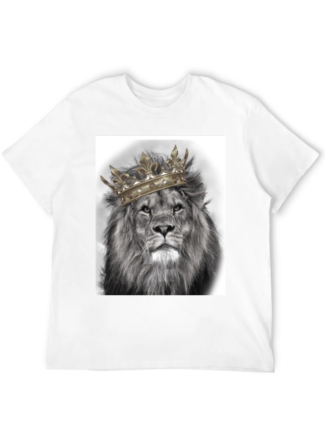 Black Lion King Graphic Tee - Black Cotton T-Shirt view 12