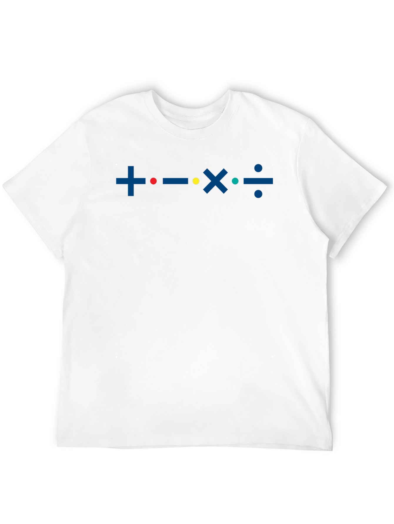 Black Math Symbols Graphic T-Shirt - Black Cotton Tee view 12