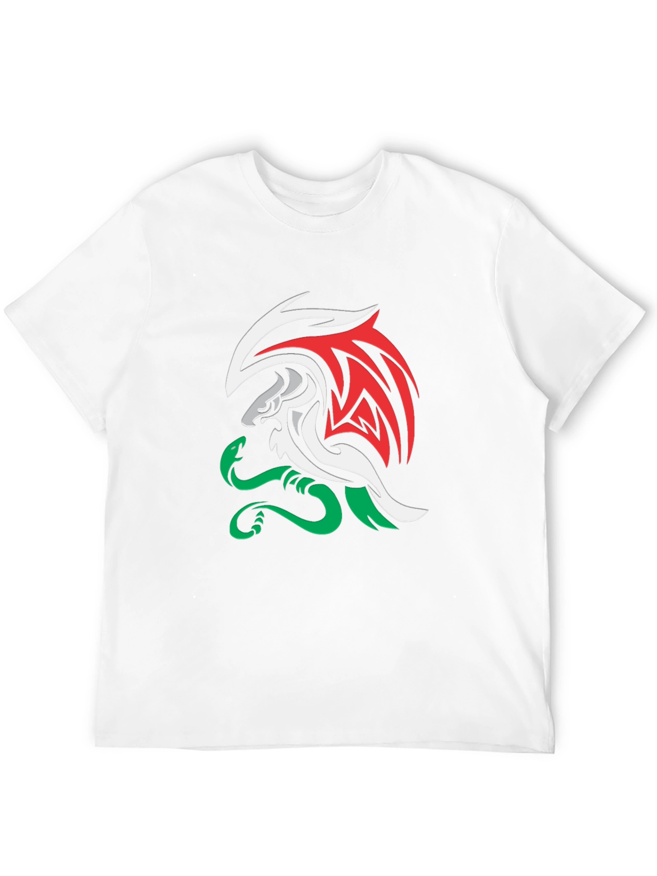 Black Dragon & Snake Graphic T-Shirt - Black view 12