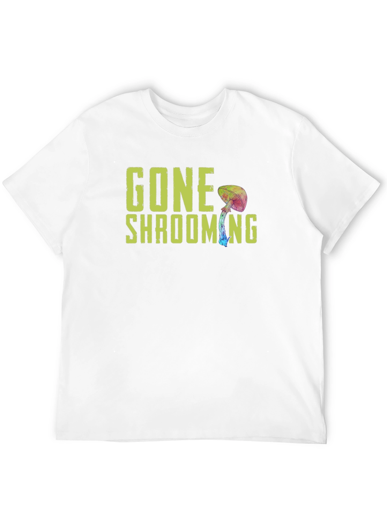 Black Gone Shrooming Graphic Tee - Funny Mushroom Shirt view 12