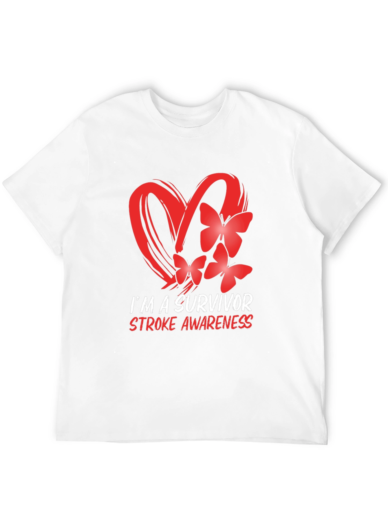 Black Stroke Awareness Survivor T-Shirt view 12