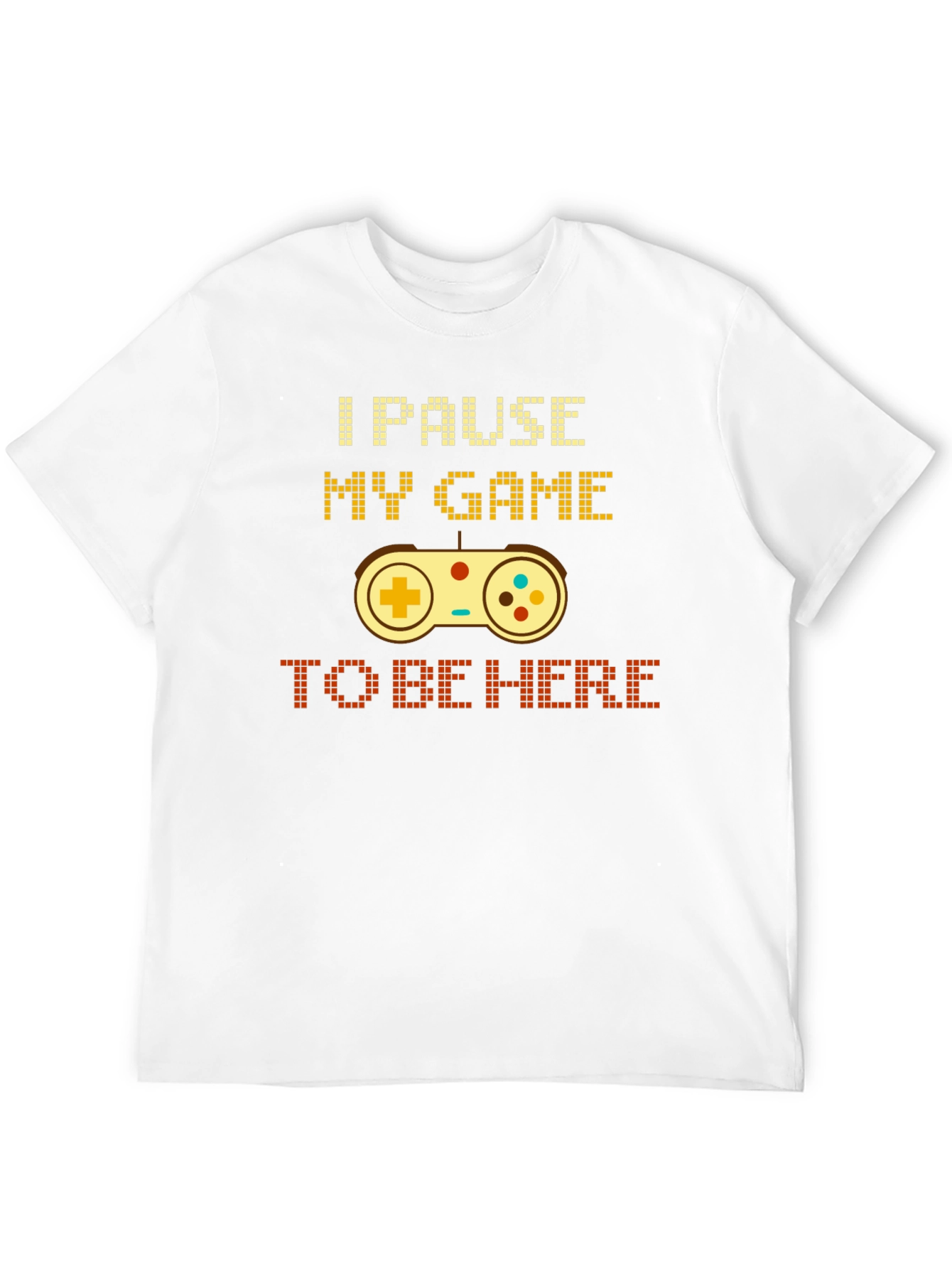Black I Pause My Game To Be Here Gamer T-Shirt view 12