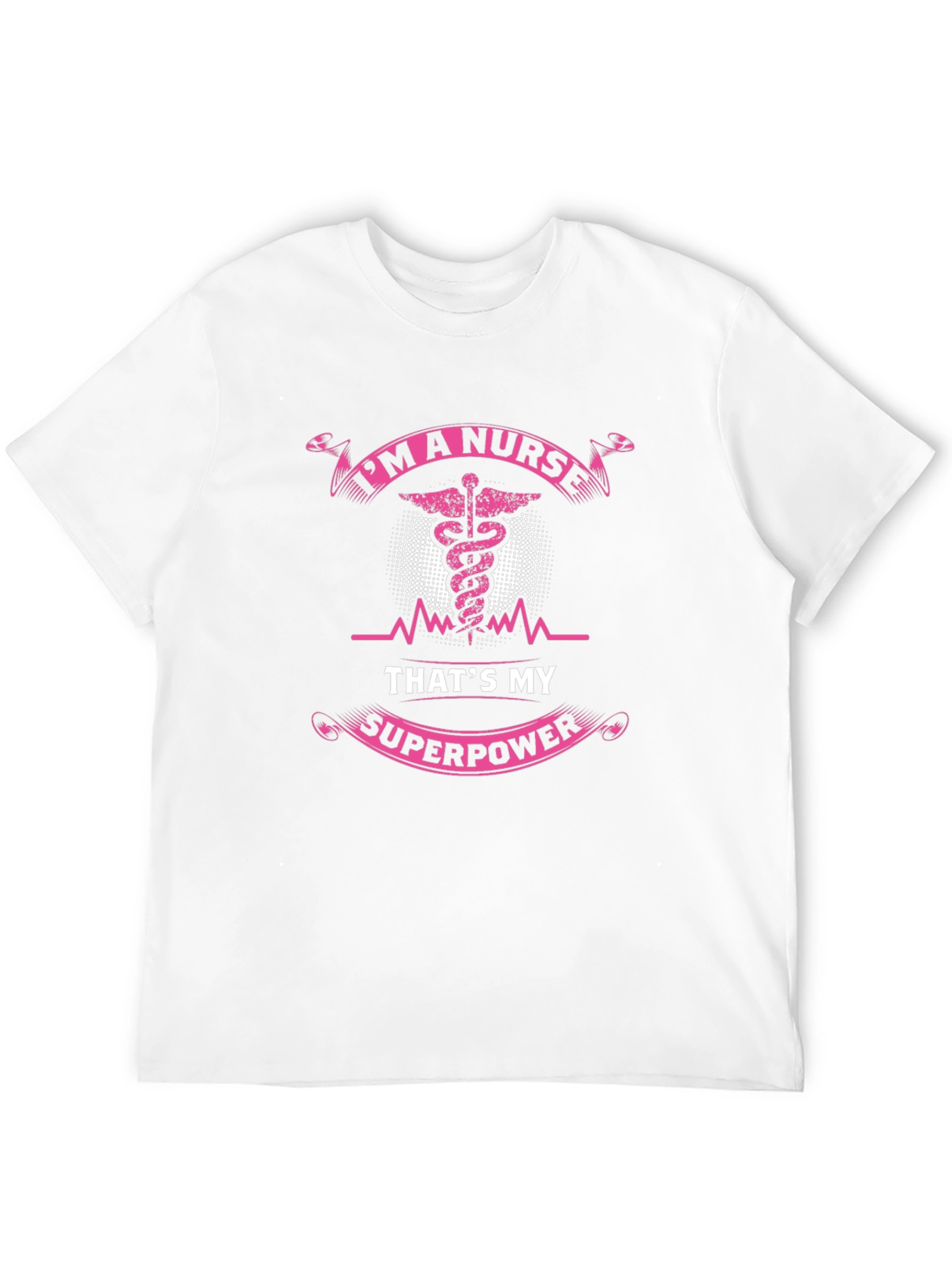 Black I'm A Nurse That's My Superpower Black T-Shirt view 12