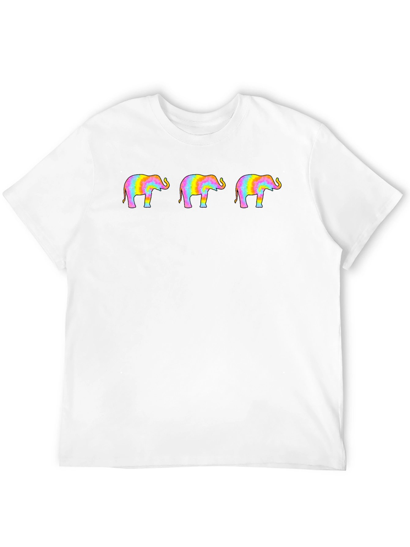 Black Rainbow Elephant T-Shirt - Stylish Graphic Tee view 12