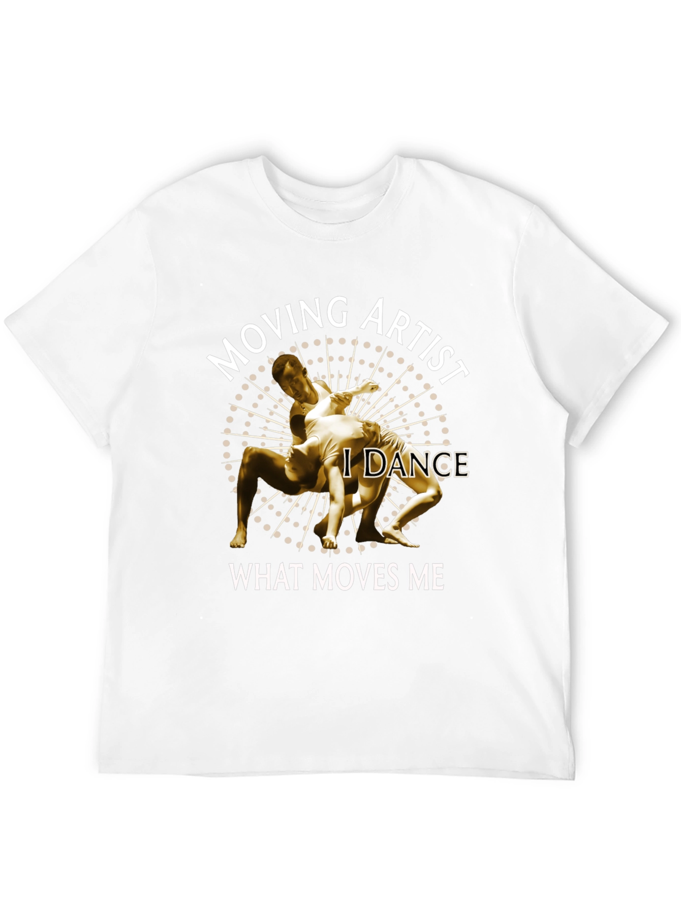Black Moving Artist Dance T-Shirt - Unique Design view 12