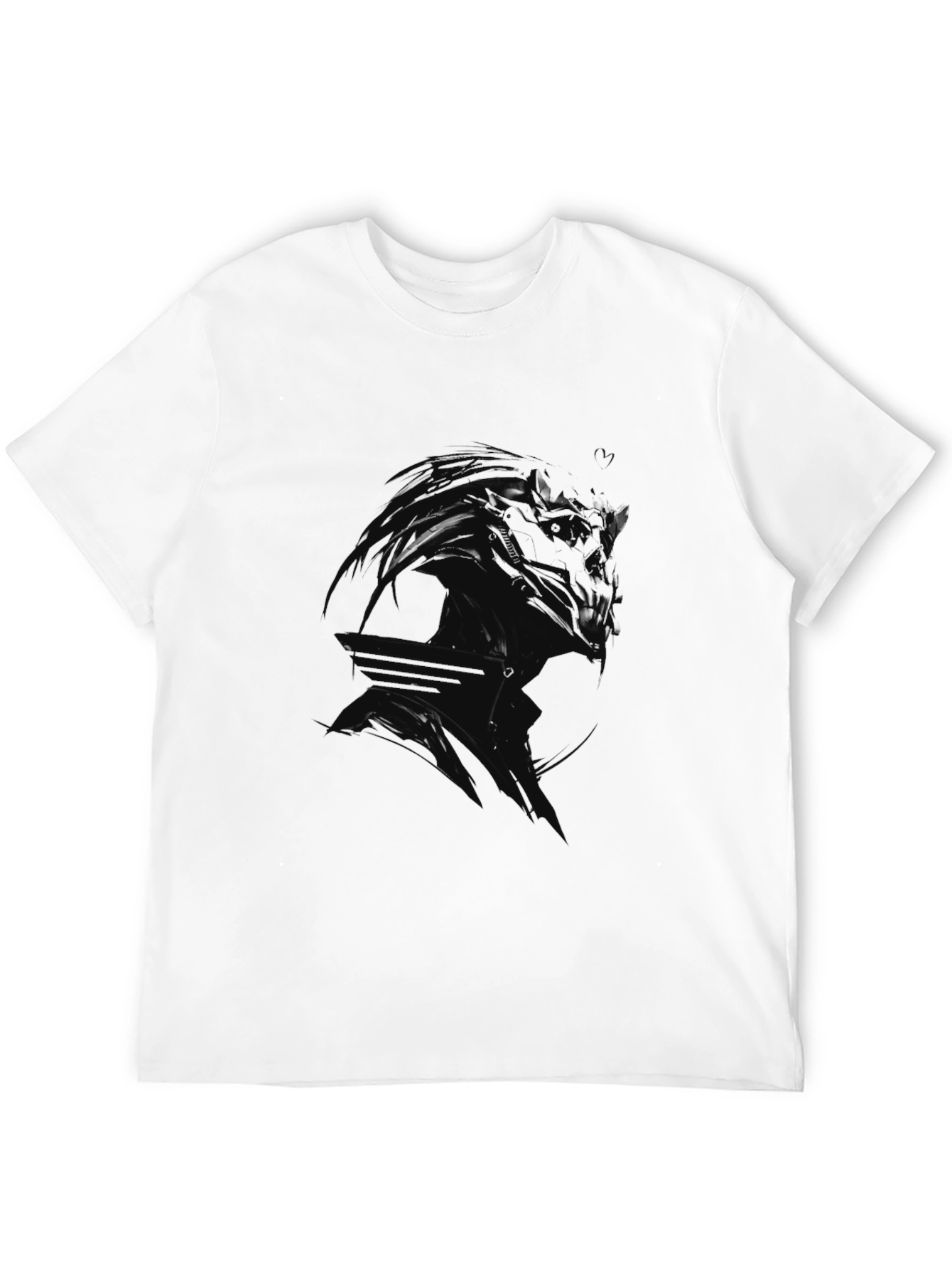 Black Men's Black Graphic Tee view 12