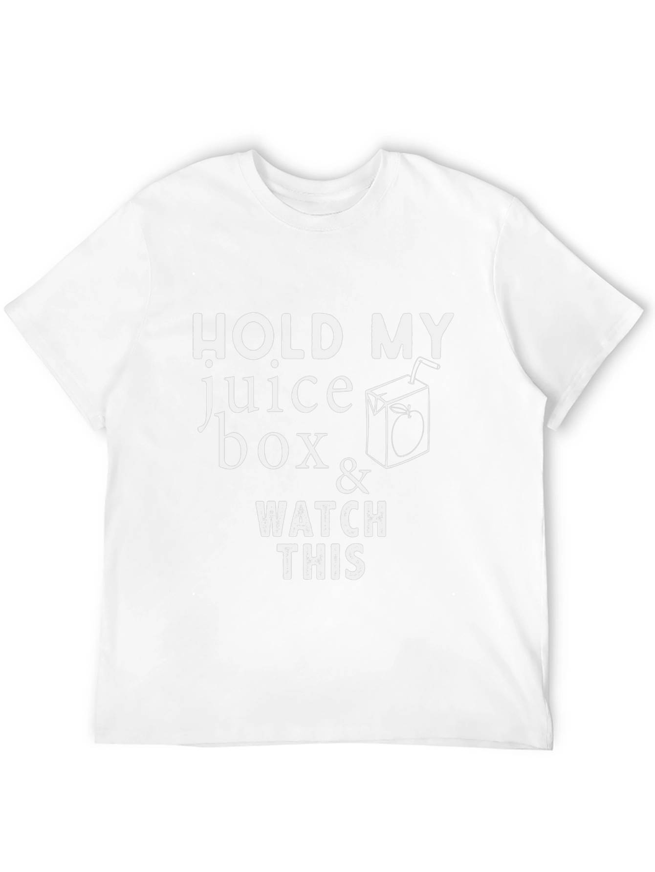 Black Hold My Juice Box Funny Graphic Tee view 12