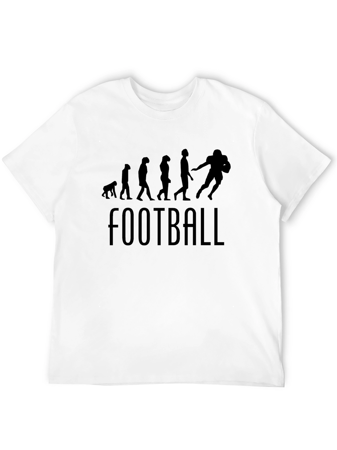 Black Evolution of Football Black T-Shirt view 12
