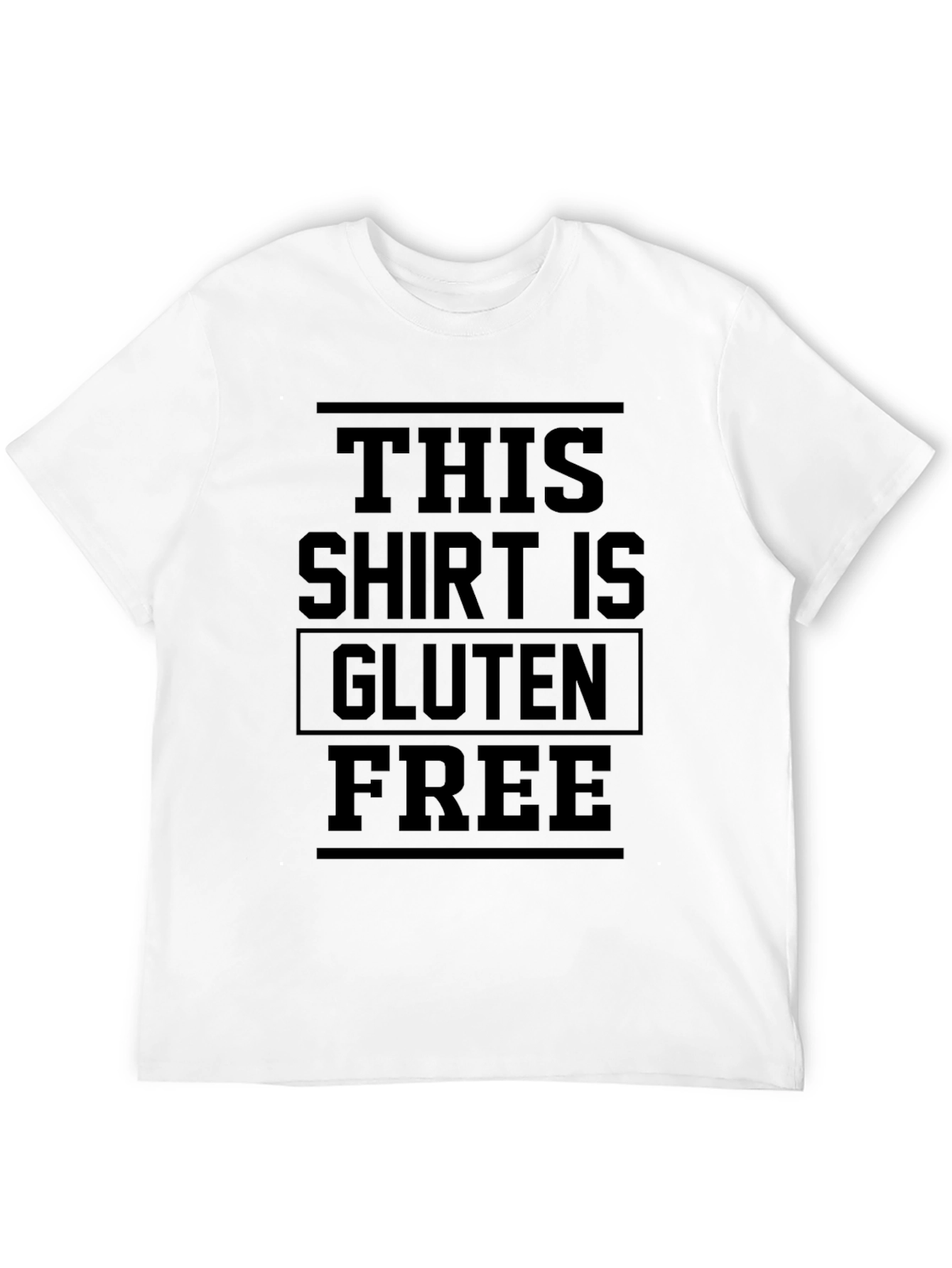 Black Gluten Free Statement Graphic Tee view 12