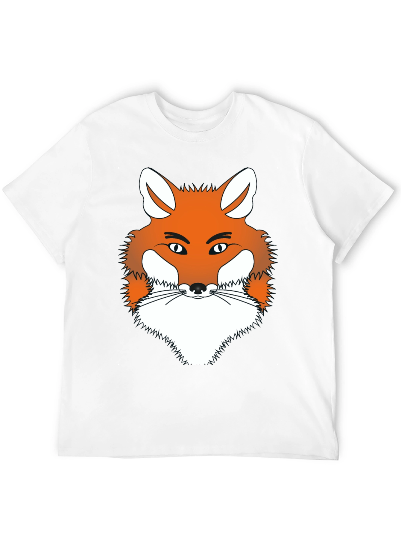 Fox Graphic Tee - Men's Black Crew Neck T-Shirt - 12