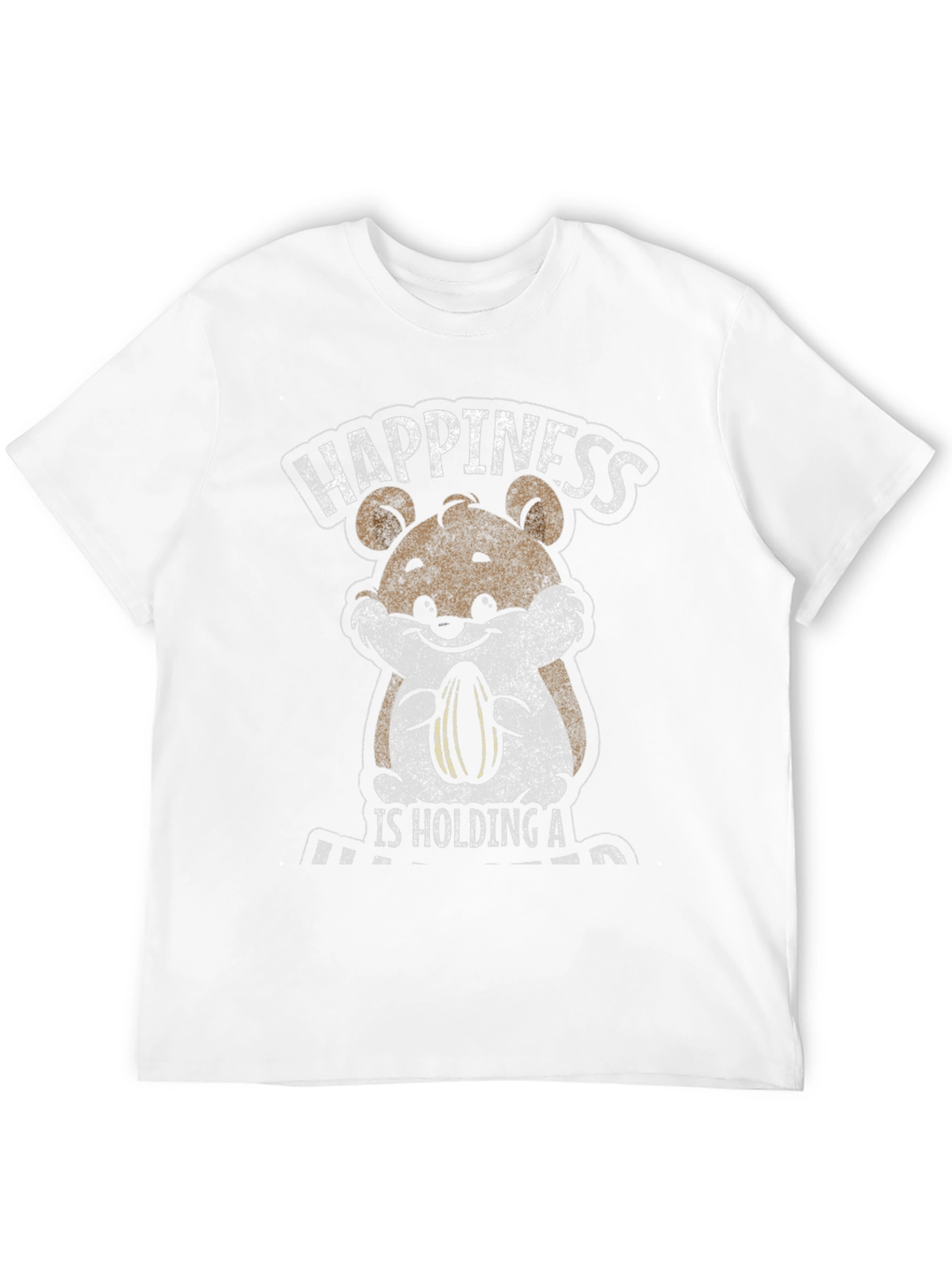 Black Happiness Hamster Graphic T-Shirt view 12