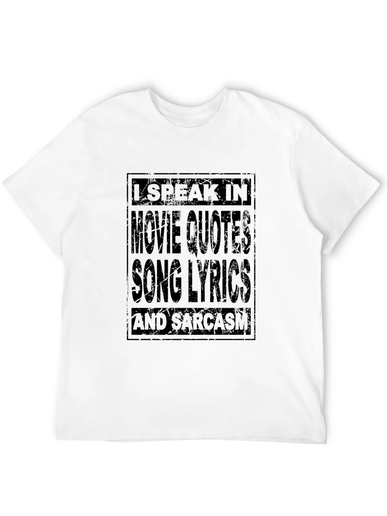 Black Movie Quotes Song Lyrics T-Shirt view 12
