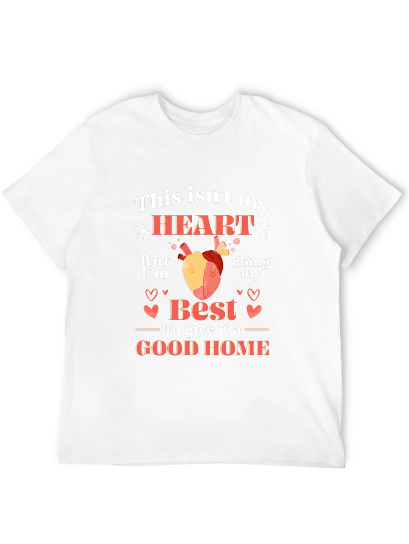Black Funny Heart Transplant T-Shirt view 12
