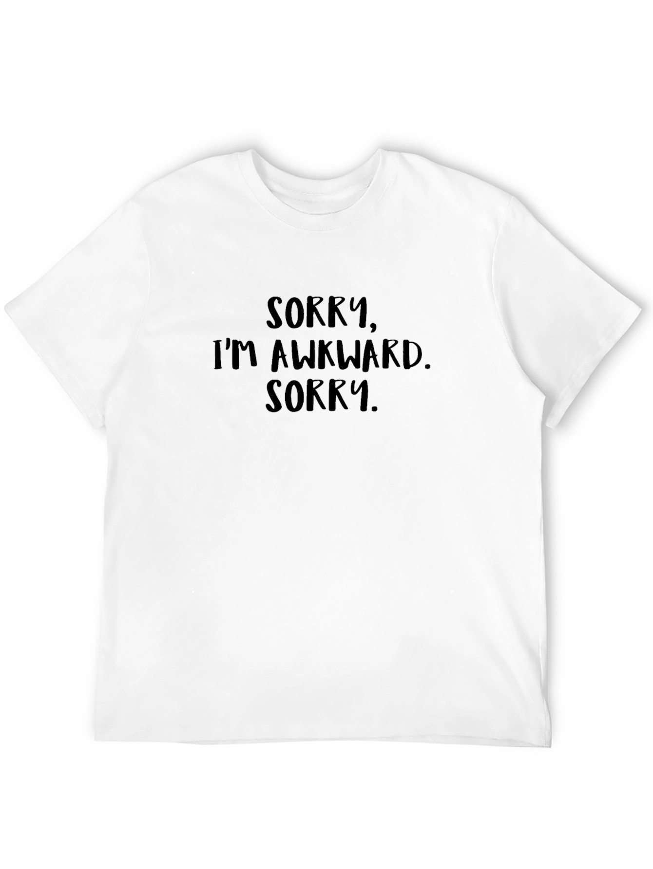 Black Awkward Humor Tee - Sorry, I'm Awkward view 12