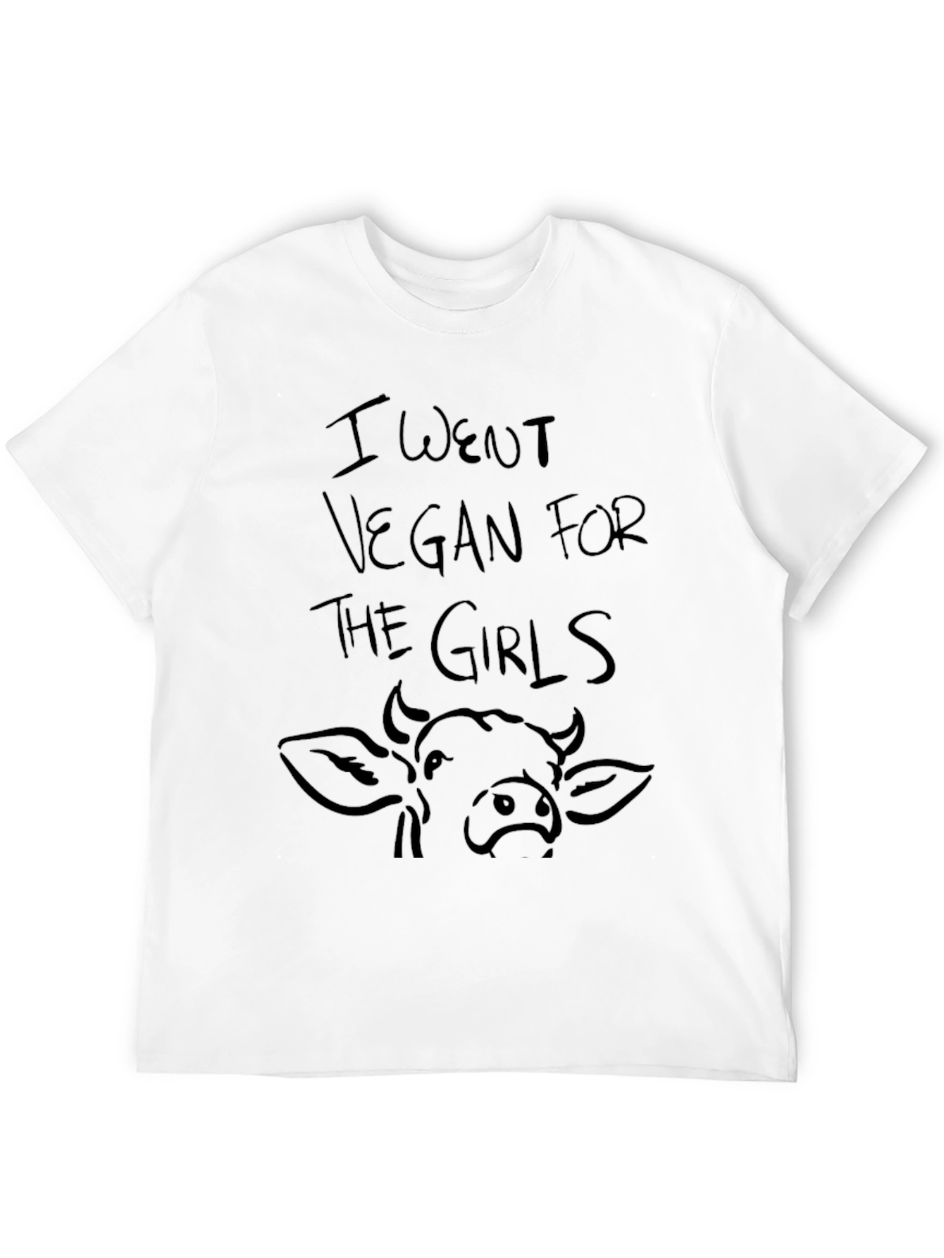 Black Vegan for the Girls Men's Black Graphic Tee view 12
