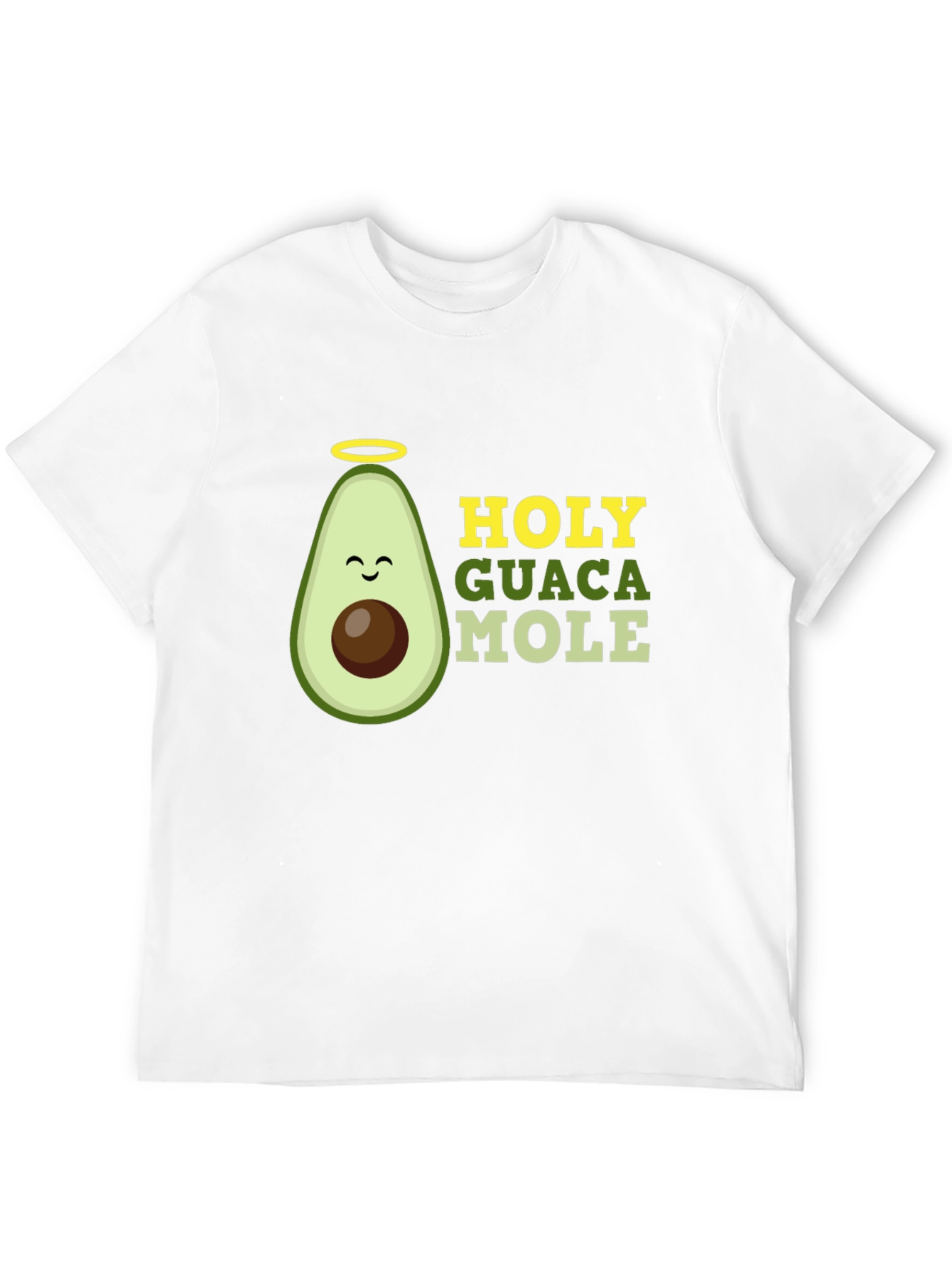 Black Holy Guacamole Graphic T-Shirt - Funny Avocado Tee view 12
