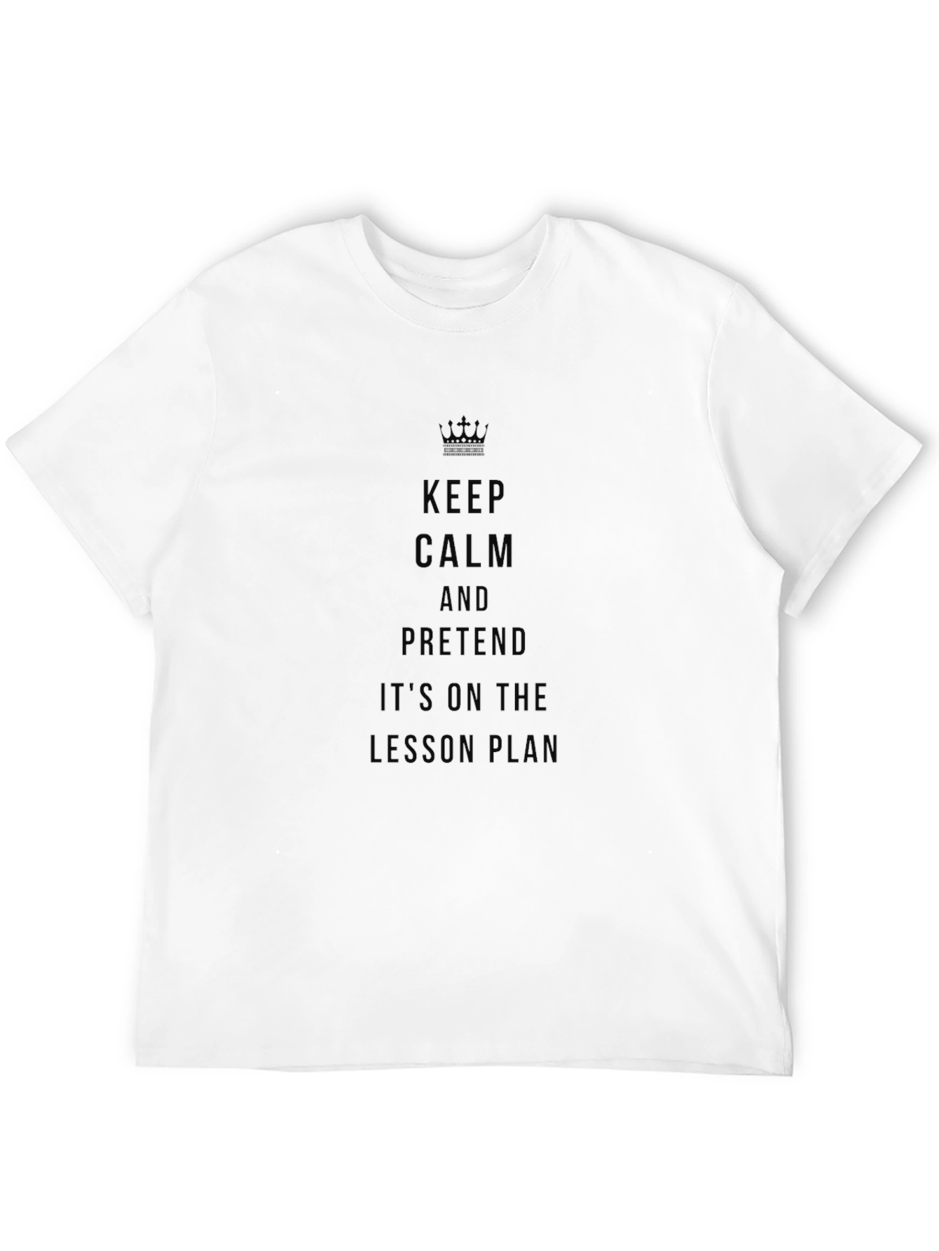 Black Keep Calm Teacher T-Shirt - Lesson Plan Funny Shirt view 12