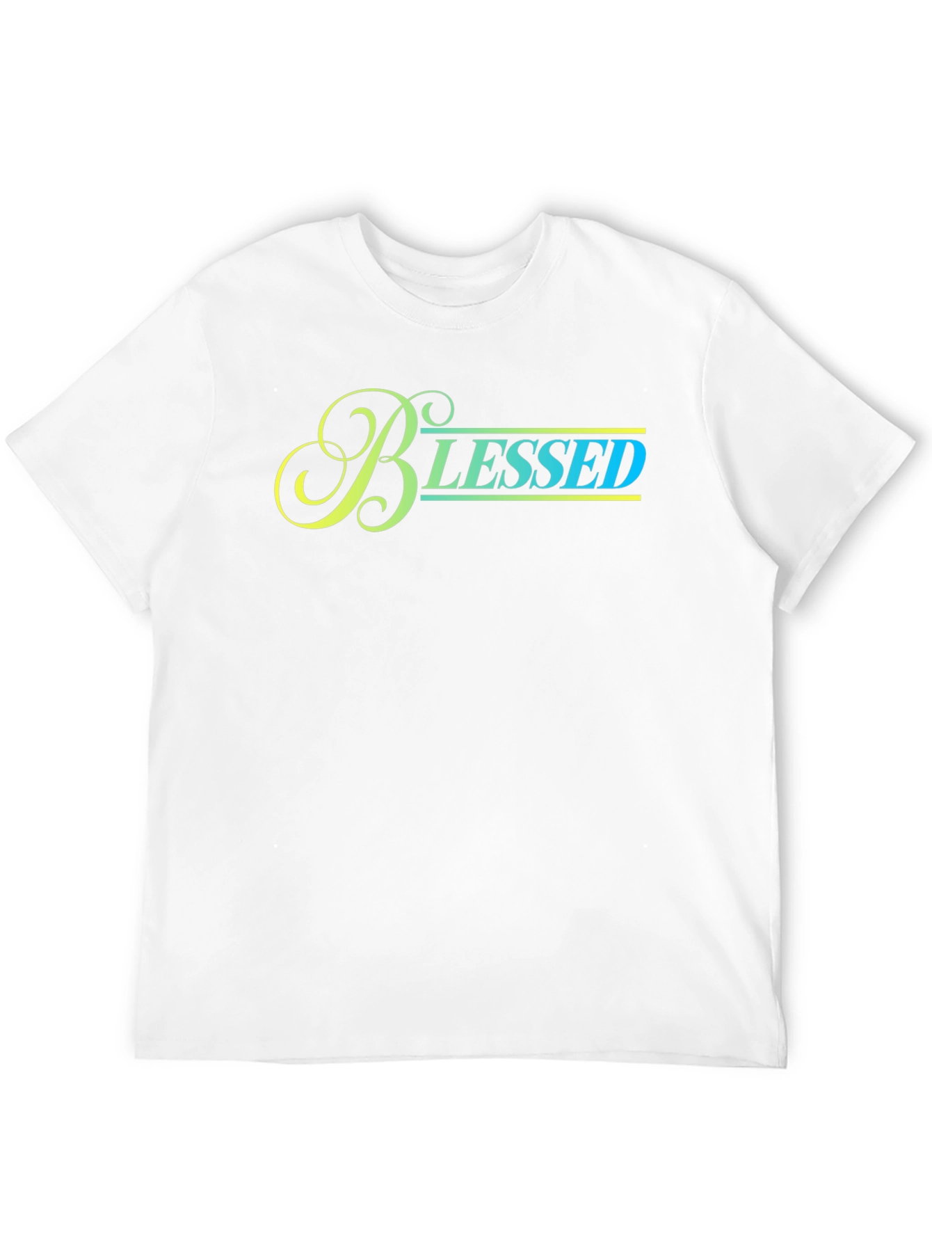 Black Blessed Graphic Print Black T-Shirt view 12