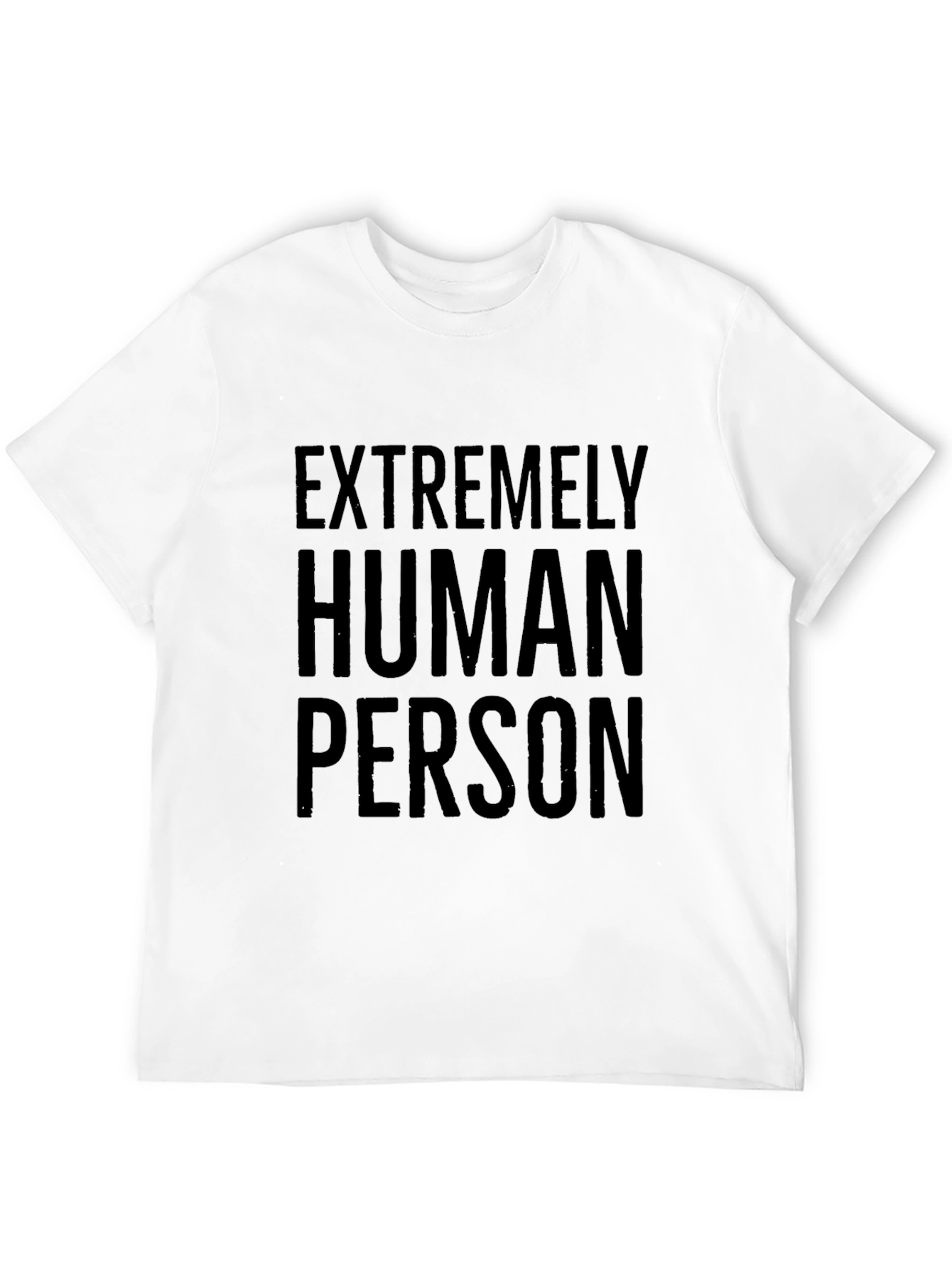 Black Extremely Human Person Graphic Tee view 12