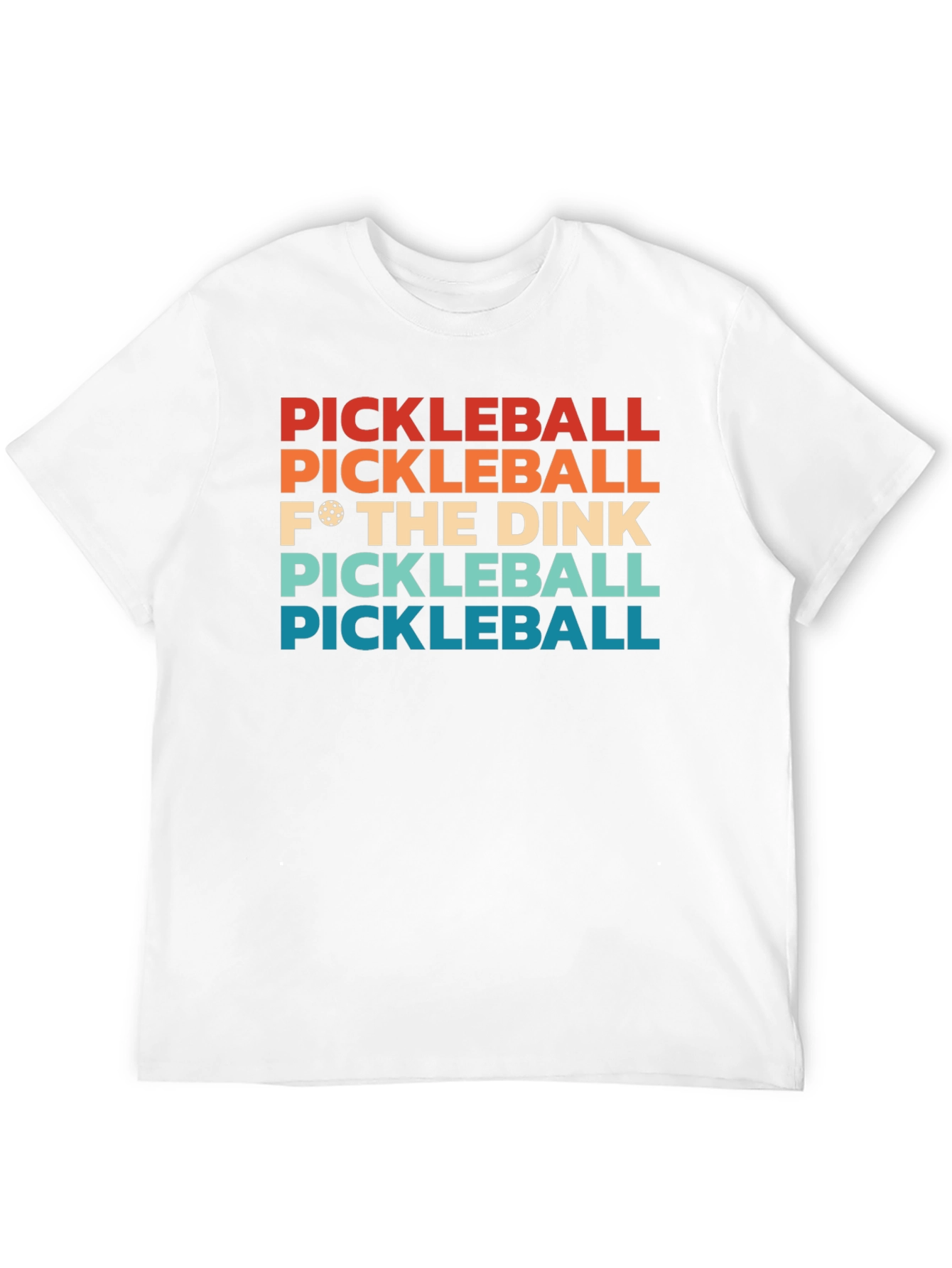 Black Pickleball F* The Dink T-Shirt view 12