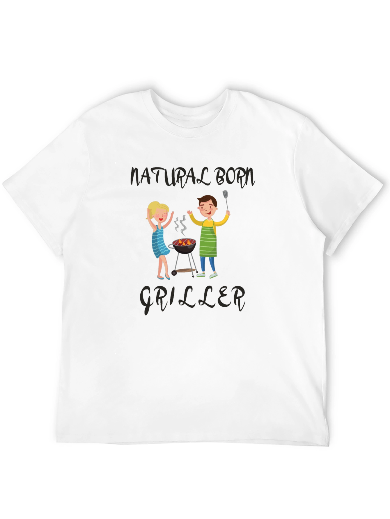 Black Natural Born Griller Graphic Tee view 12