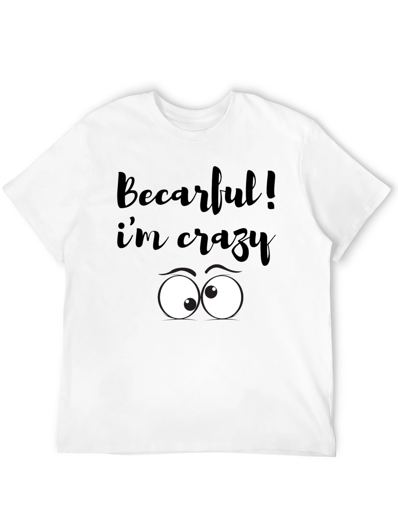 Black Crazy Eyes Graphic Tee - Black view 12