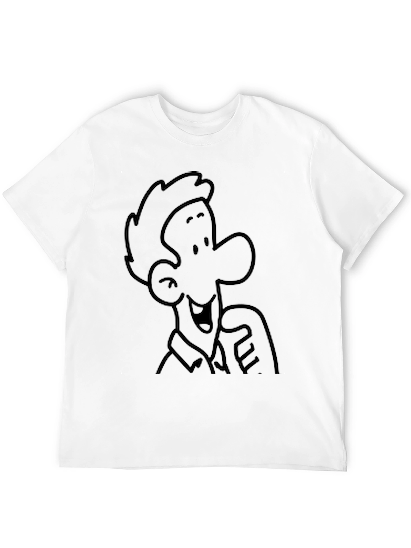 Black Cartoon Character Graphic Black T-Shirt view 12
