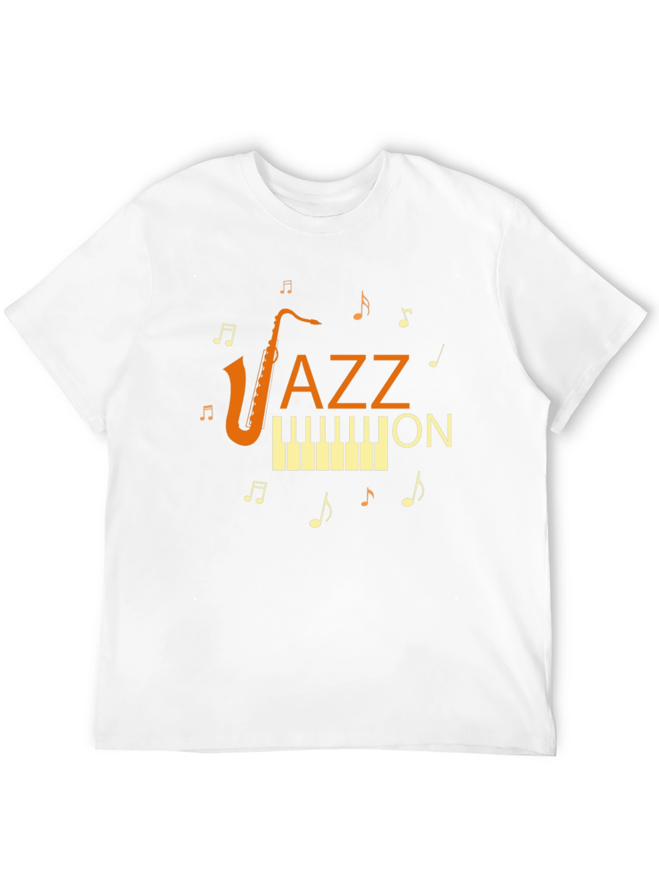 Black Jazz On Music T-Shirt - Black view 12
