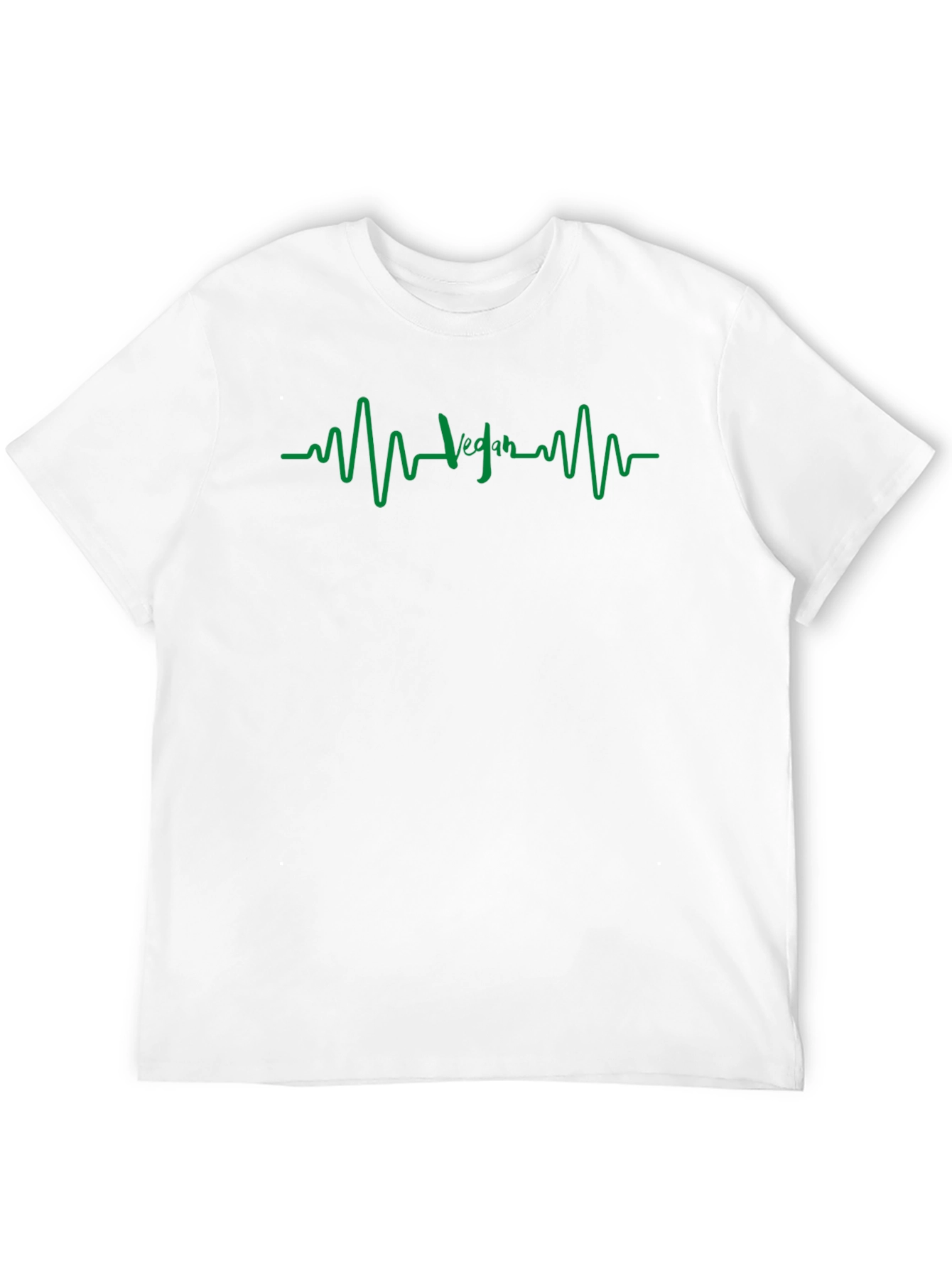 Black Vegan Heartbeat T-Shirt - Stylish & Comfortable view 12
