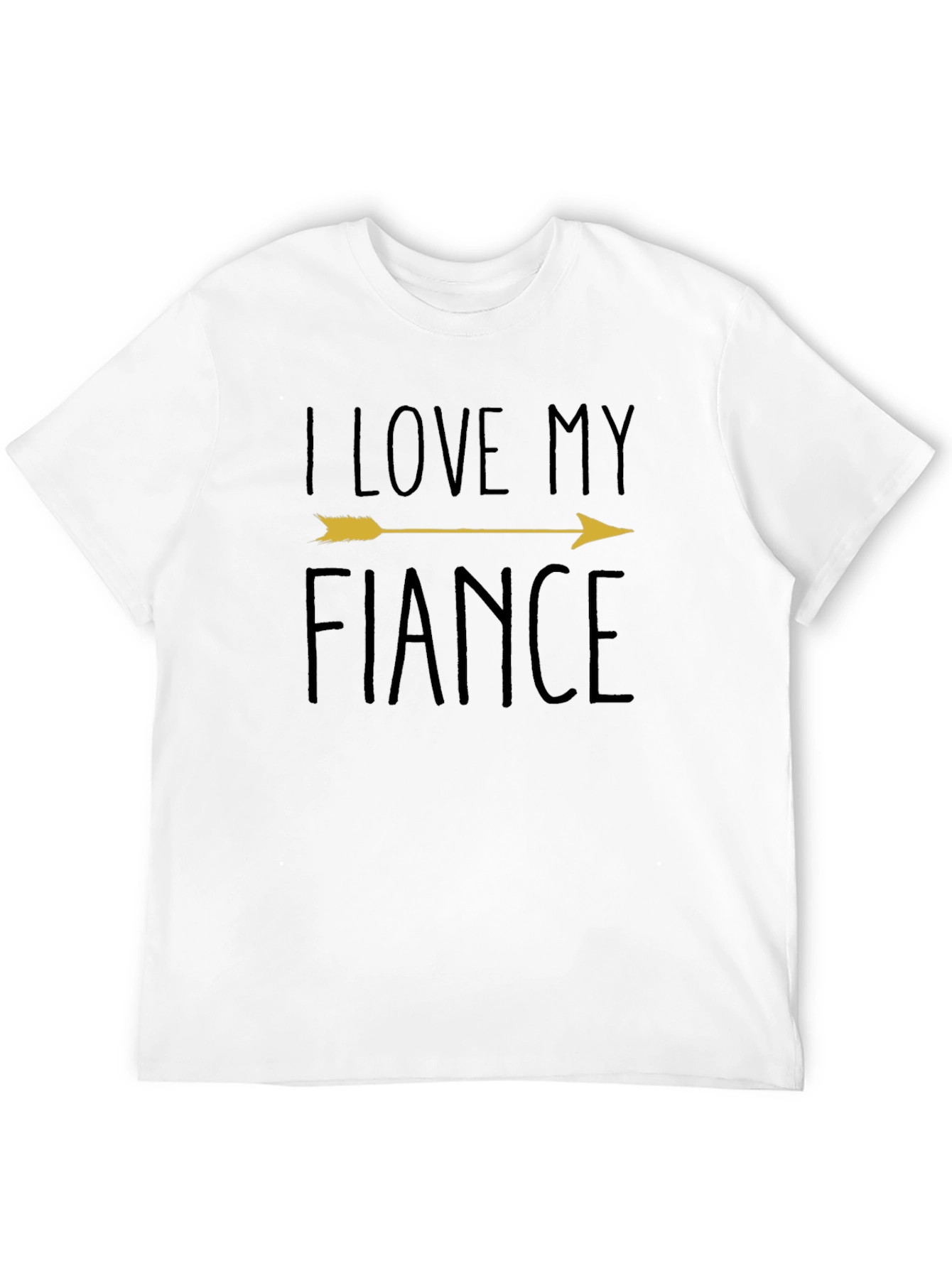 Black I Love My Fiance Black T-Shirt view 12