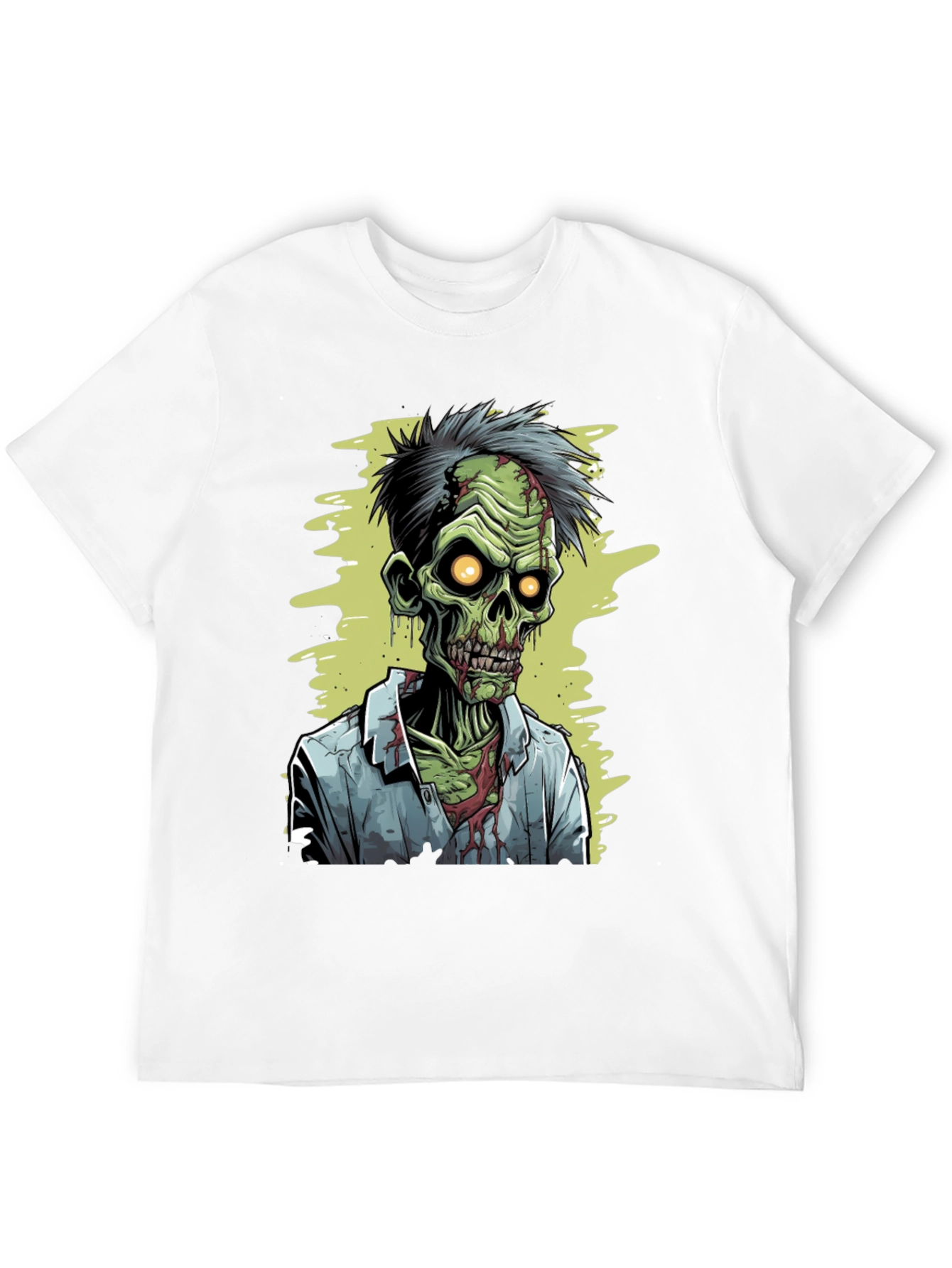 Black Zombie Cartoon Graphic Tee view 12