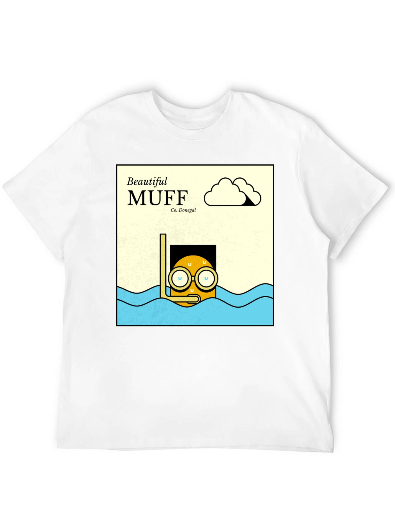 Black Beautiful Muff Diving T-Shirt view 12