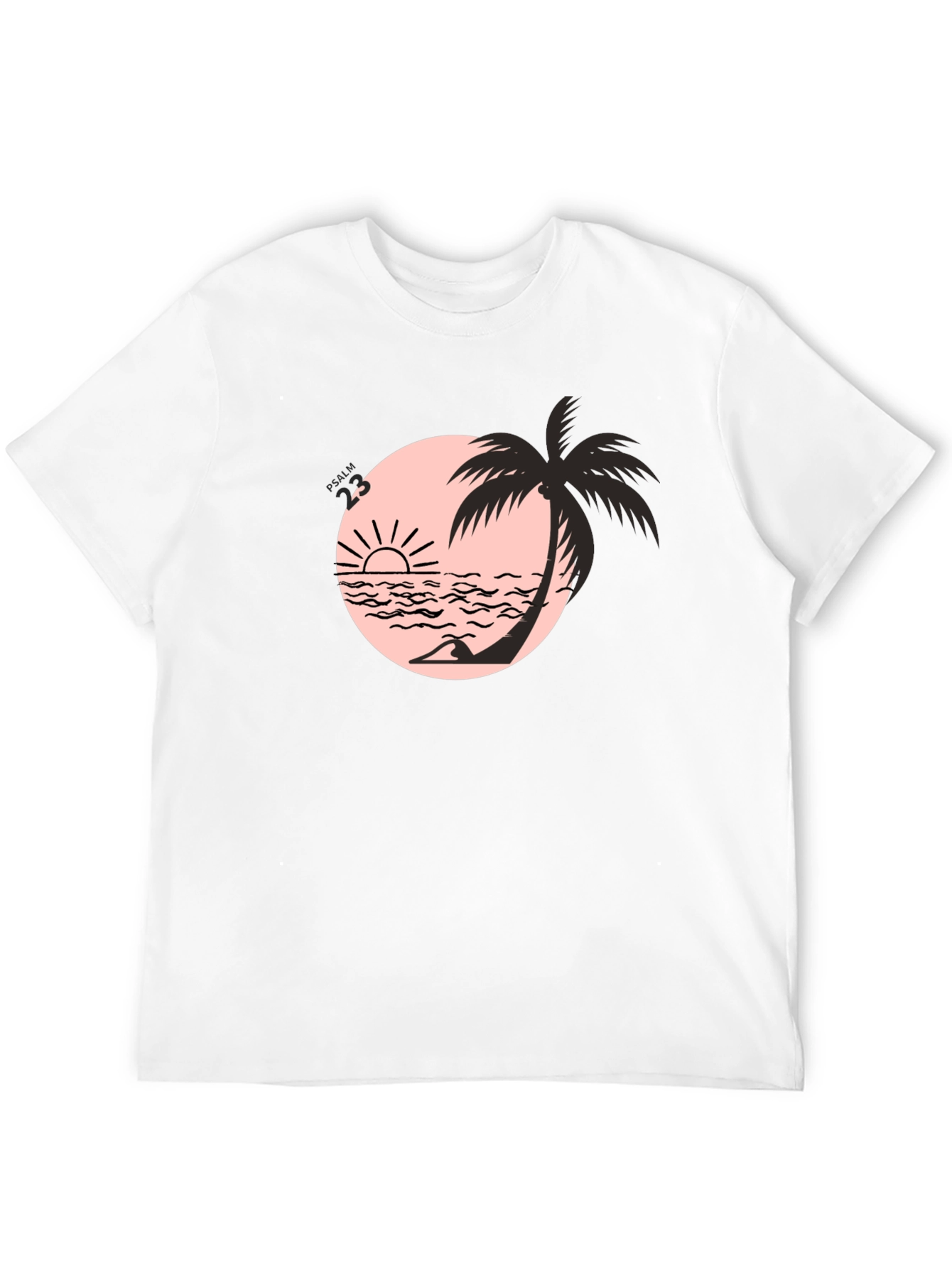Black Black Beach Palm Graphic Tee view 12