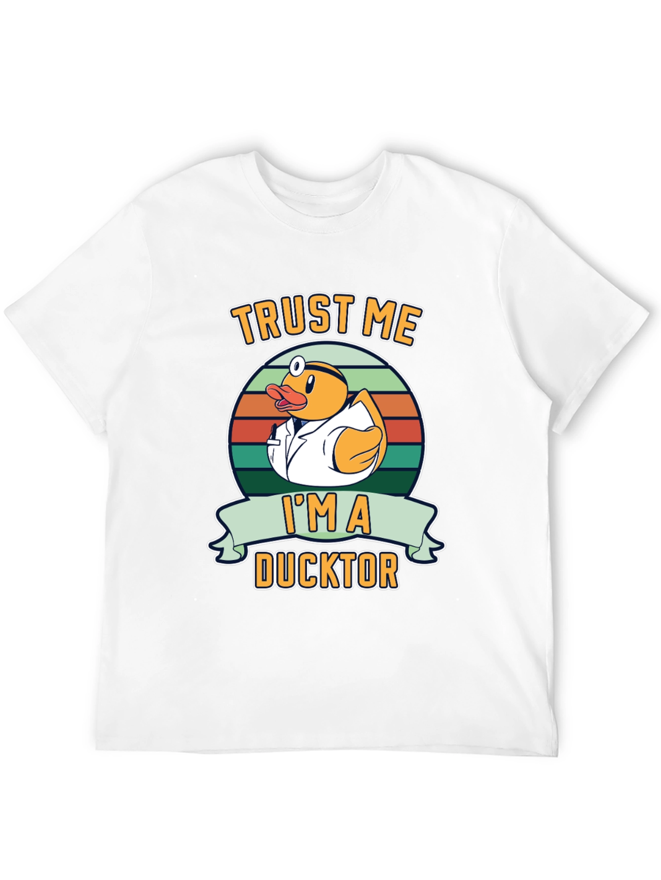 Black Trust Me I'm a Ducktor Graphic T-Shirt view 12