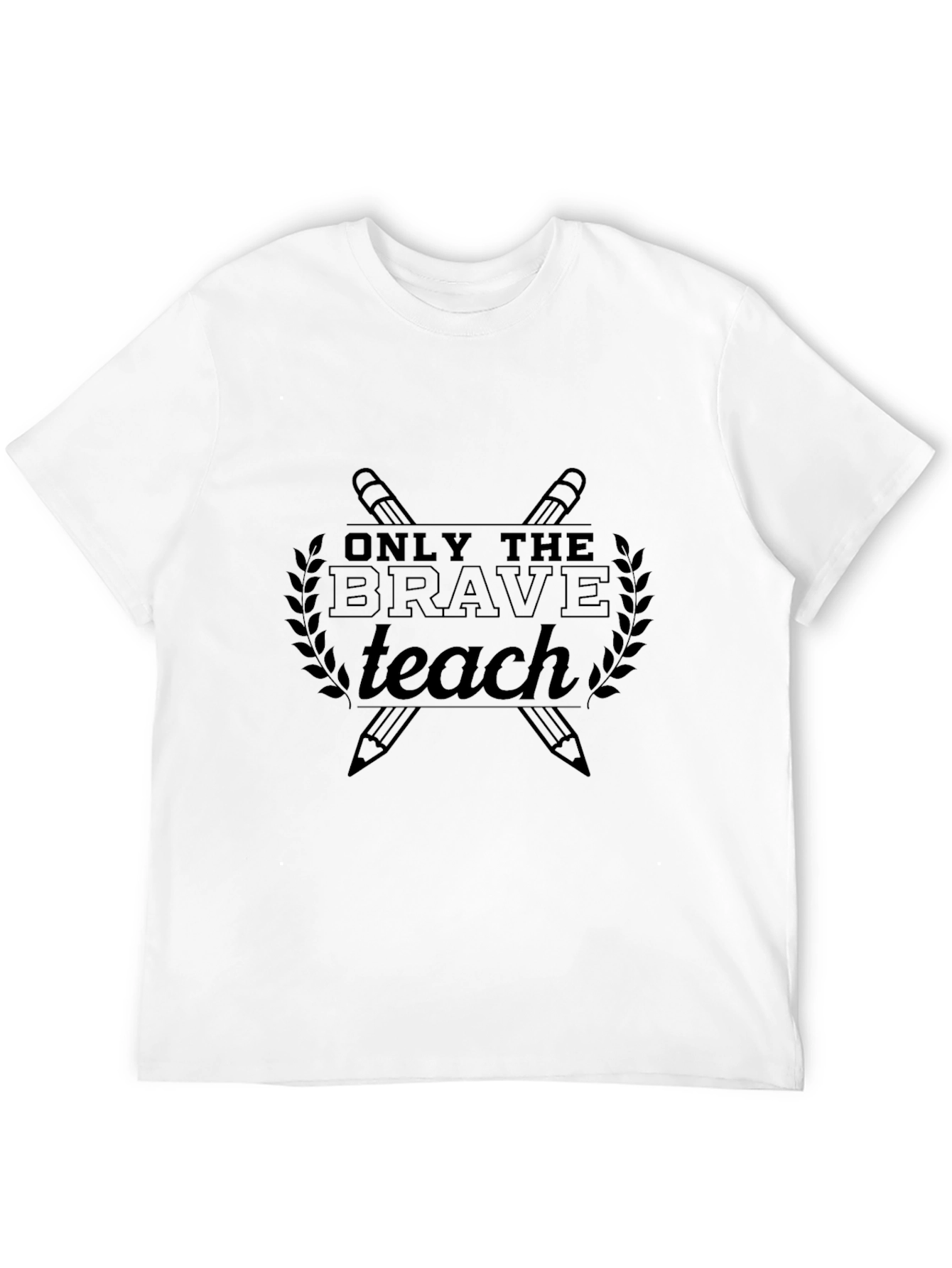 Black Only The Brave Teach Graphic Tee view 12