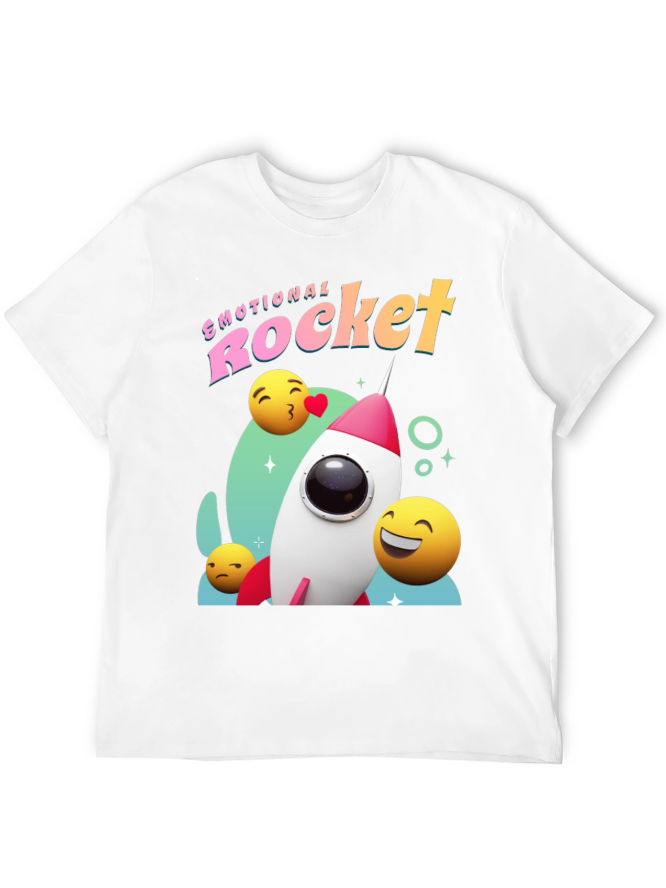 Black Emotional Rocket Graphic T-Shirt - Black view 12