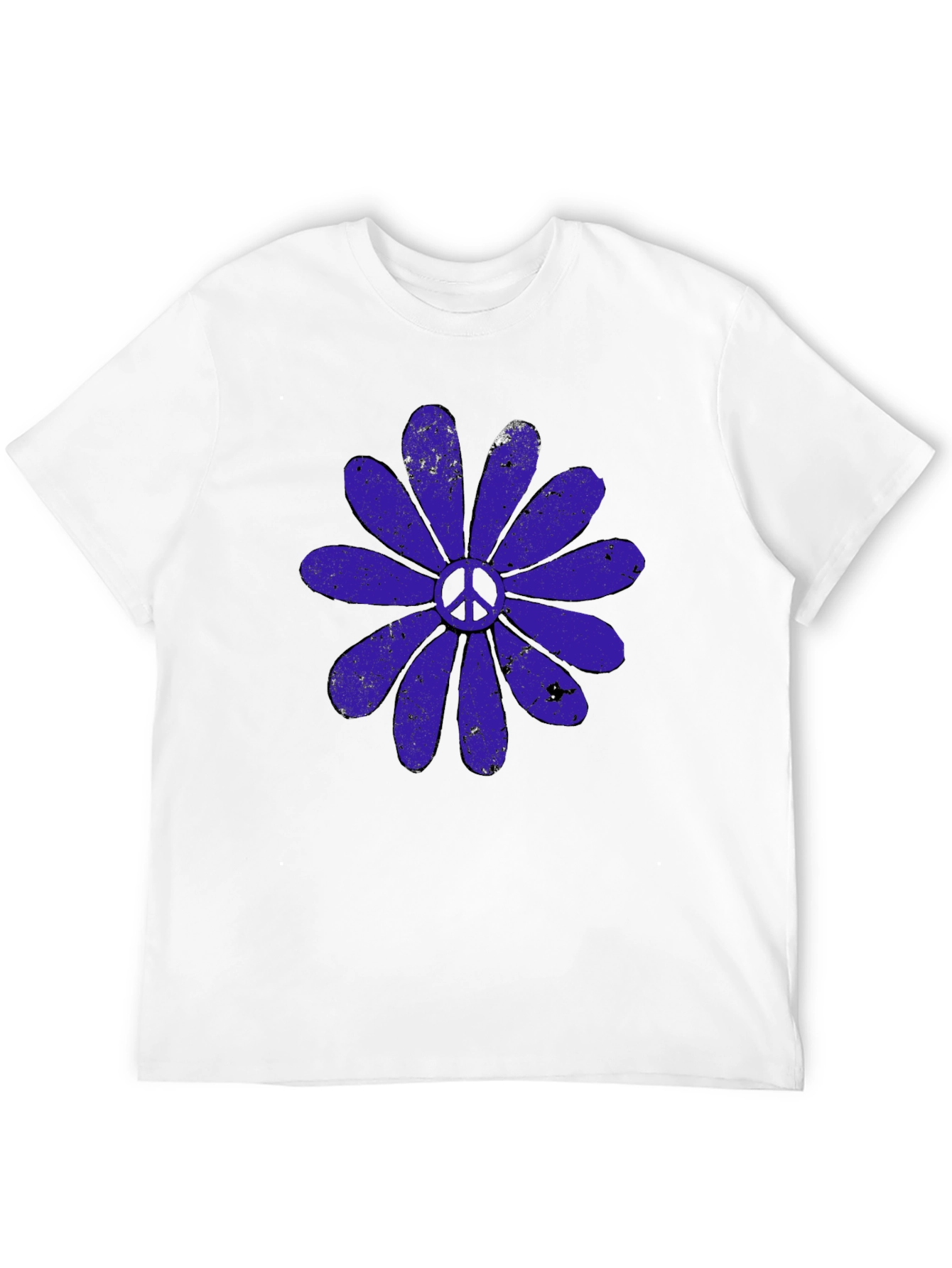 Black Peace Flower Graphic T-Shirt view 12